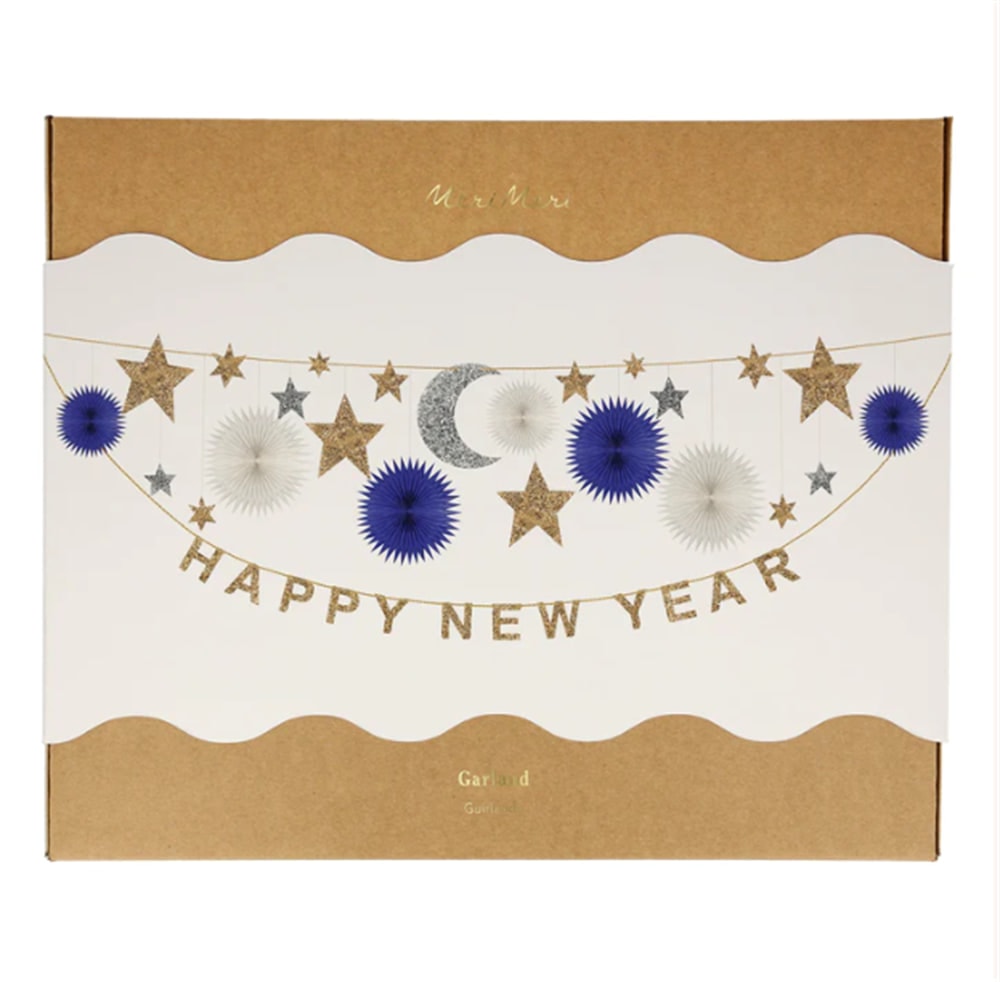 Celestial New Year Garland - Happy New Year Asılan Süs