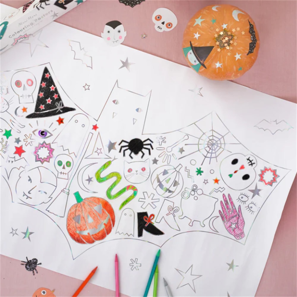 Halloween Colouring Posters - Cadılar Bayramı Boyama Posterleri (2'li)