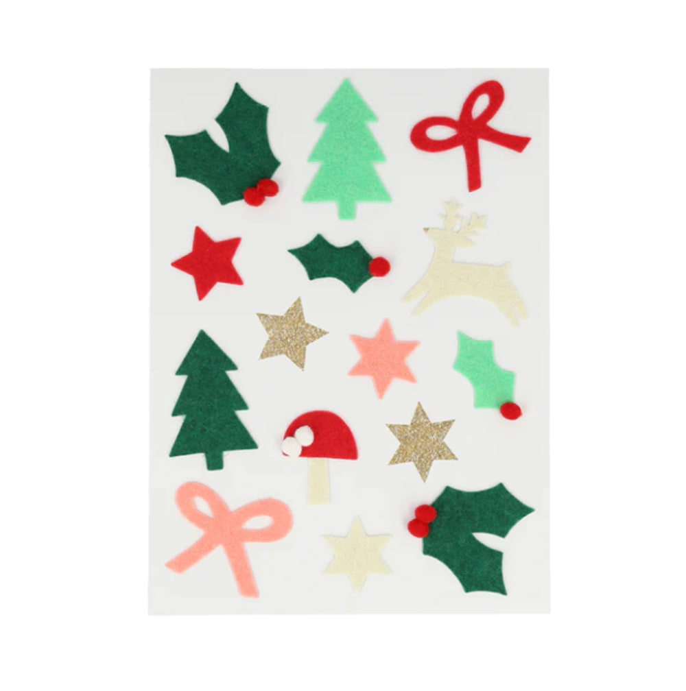 Felt Christmas Icon Stickers - Yeni Yıl Motifli Çıkartmalar (4'lü)