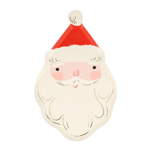 Jolly Christmas Santa Plates - Noel Baba Tabaklar (8'li)