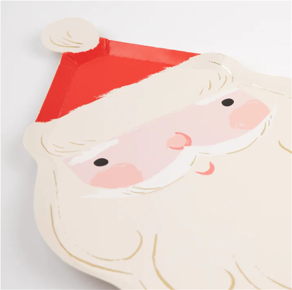 Jolly Christmas Santa Plates - Noel Baba Tabaklar (8'li)