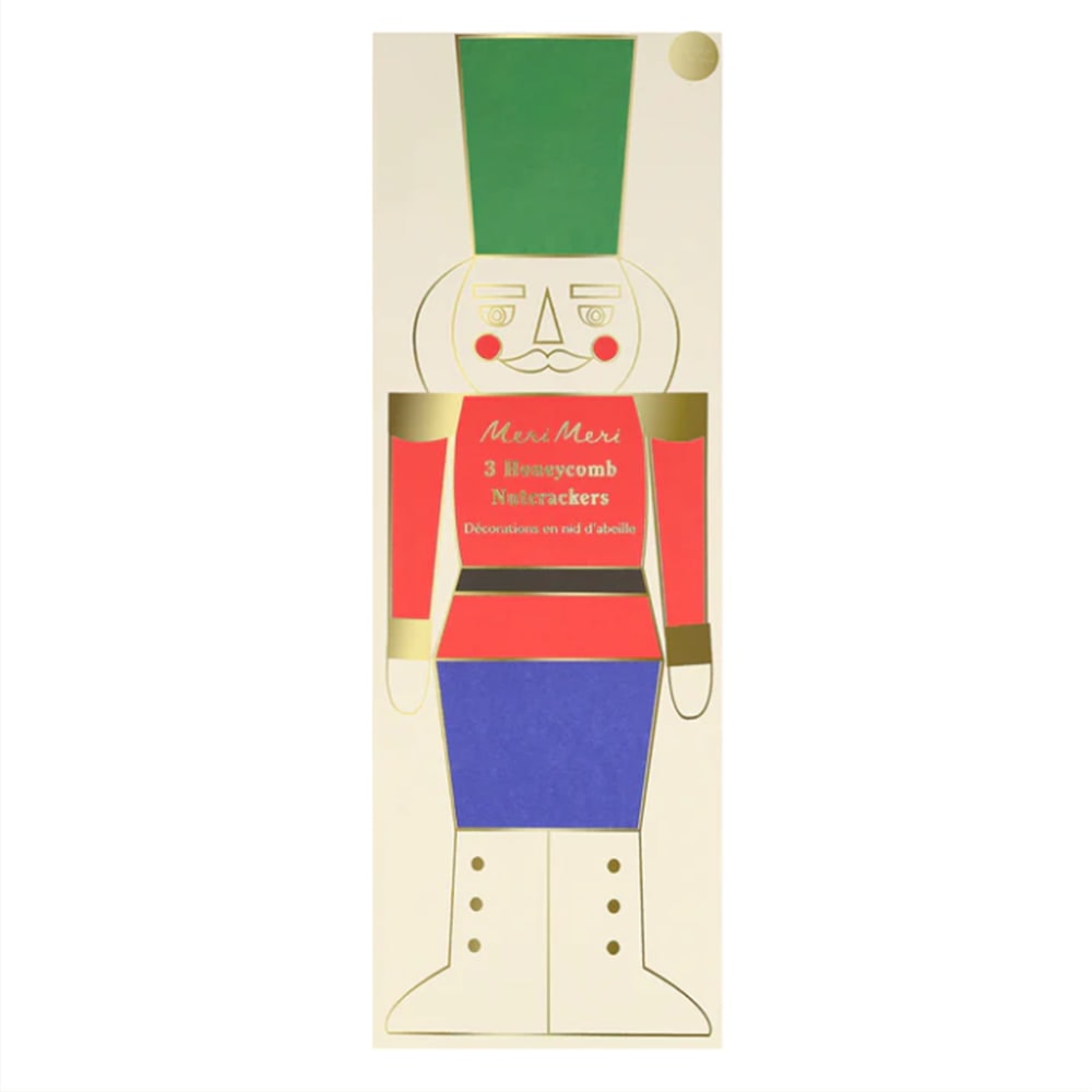 Honeycomb Nutcracker Decorations - Nutcracker Dekorlar (3'lü)
