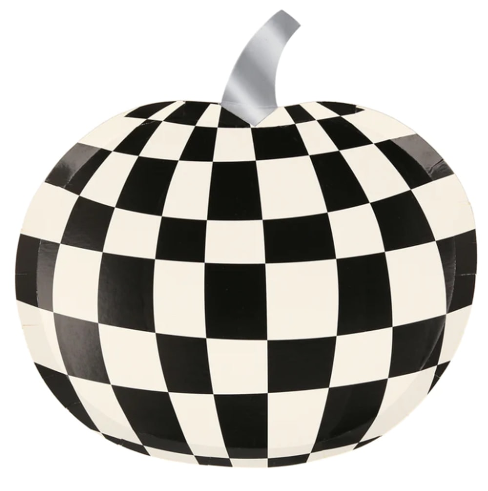 Mod Pattern Pumpkin Plates - Modern Balkabağı Tabaklar (8'li)