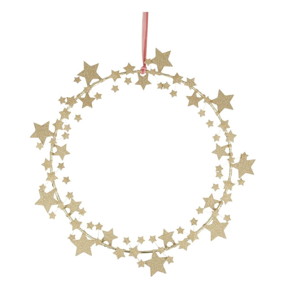 Sparkly Star Wreath - Parıltılı Yıldız Çelenk