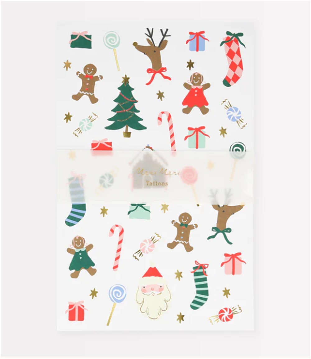 Jolly Tattoo Sheet - Yeni Yıl Geçici Dövmeler (2'li)