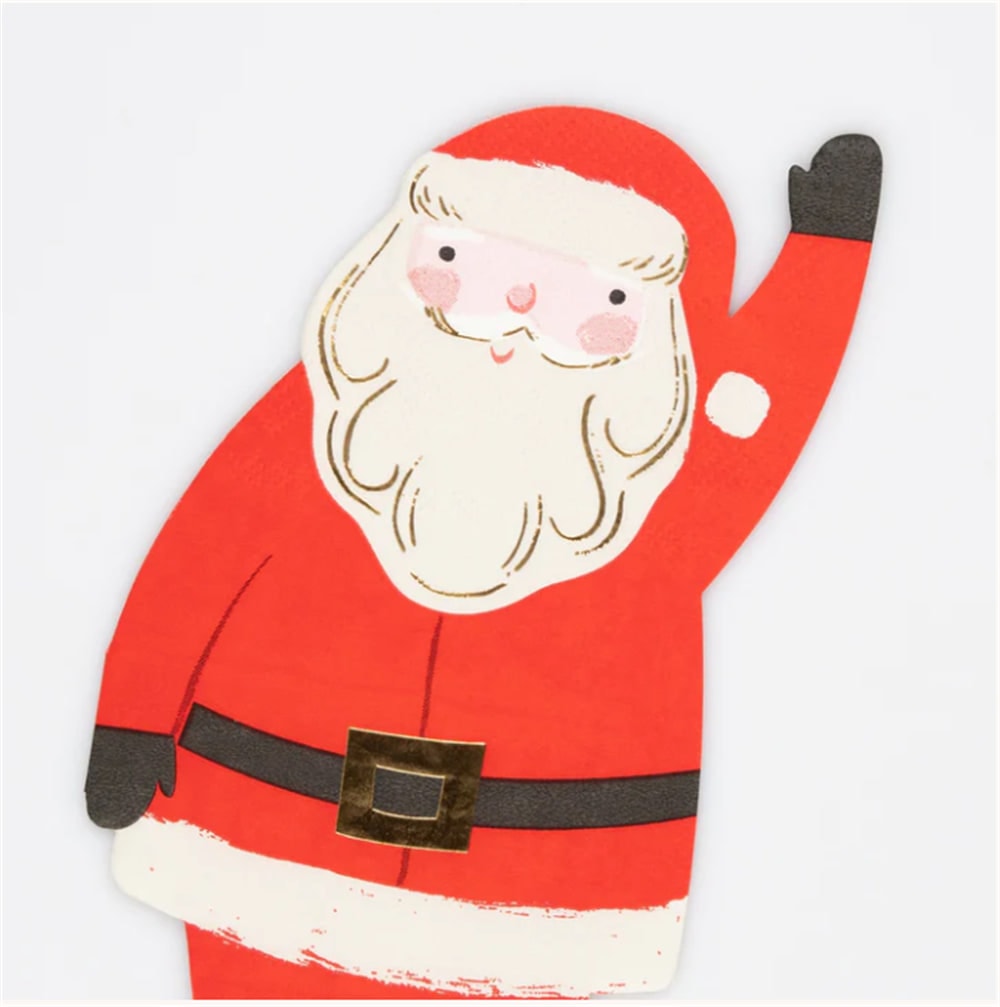 Jolly Christmas Santa Napkins - Noel Baba Peçeteler (16'lı)