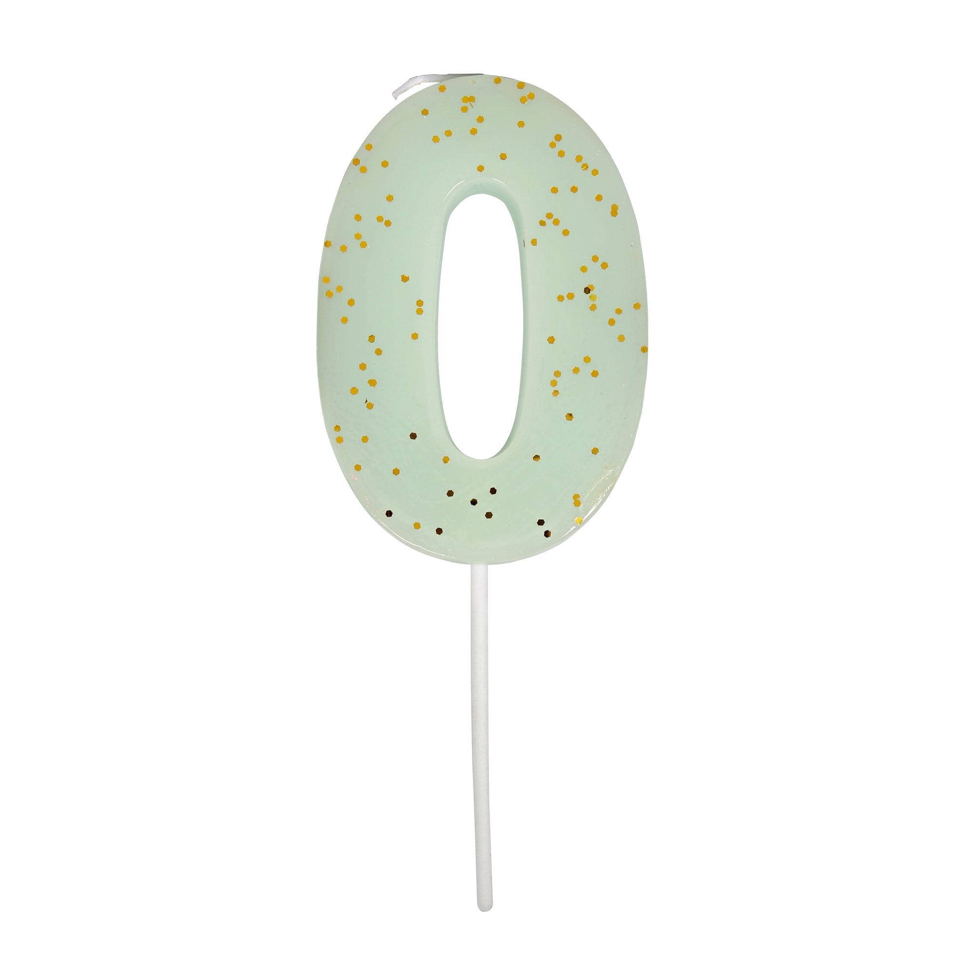 Mint Number 0 Candle - 0 Numara Mint Mum