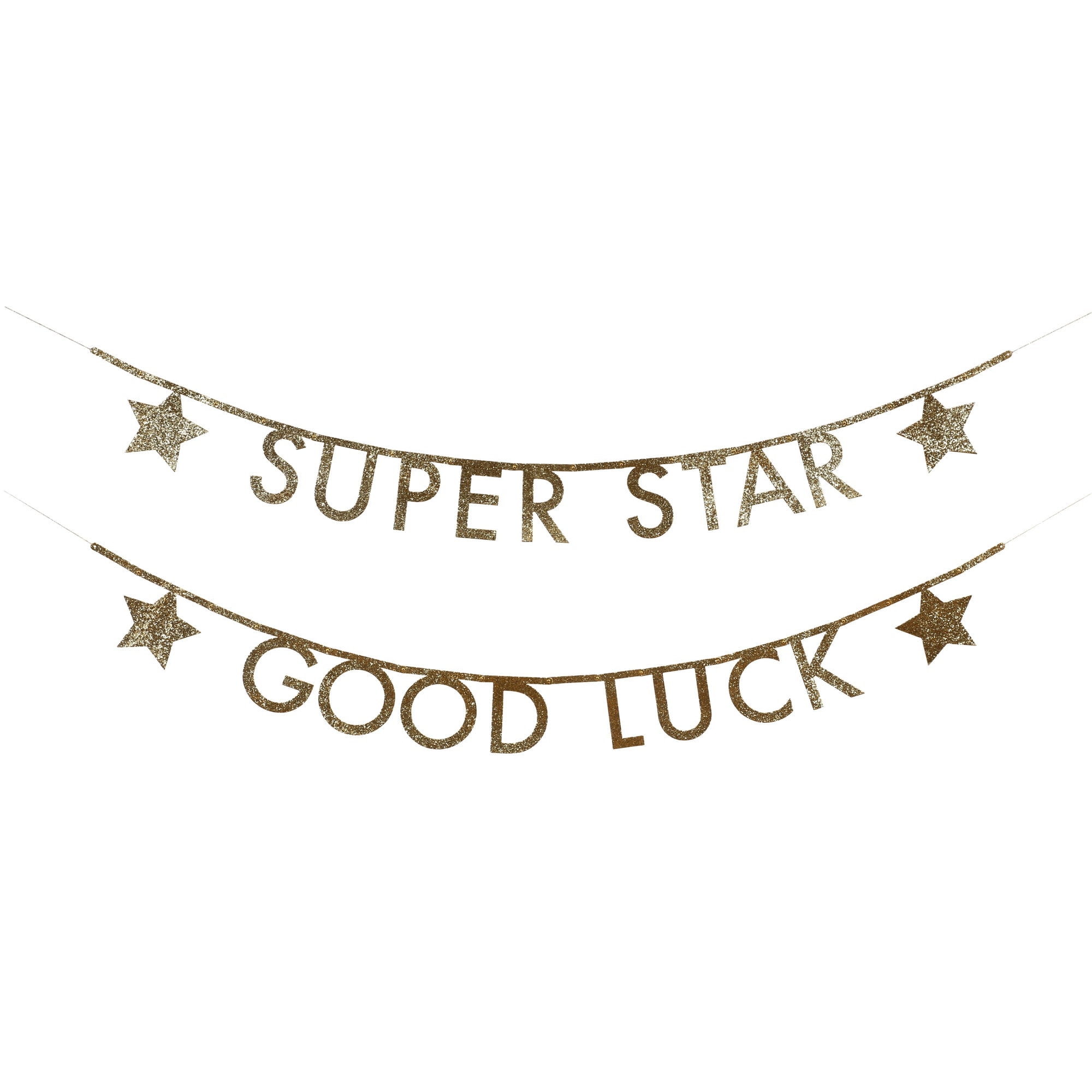 Gold Glitter Letter Garland Kit - Altın Simli Harf Seti
