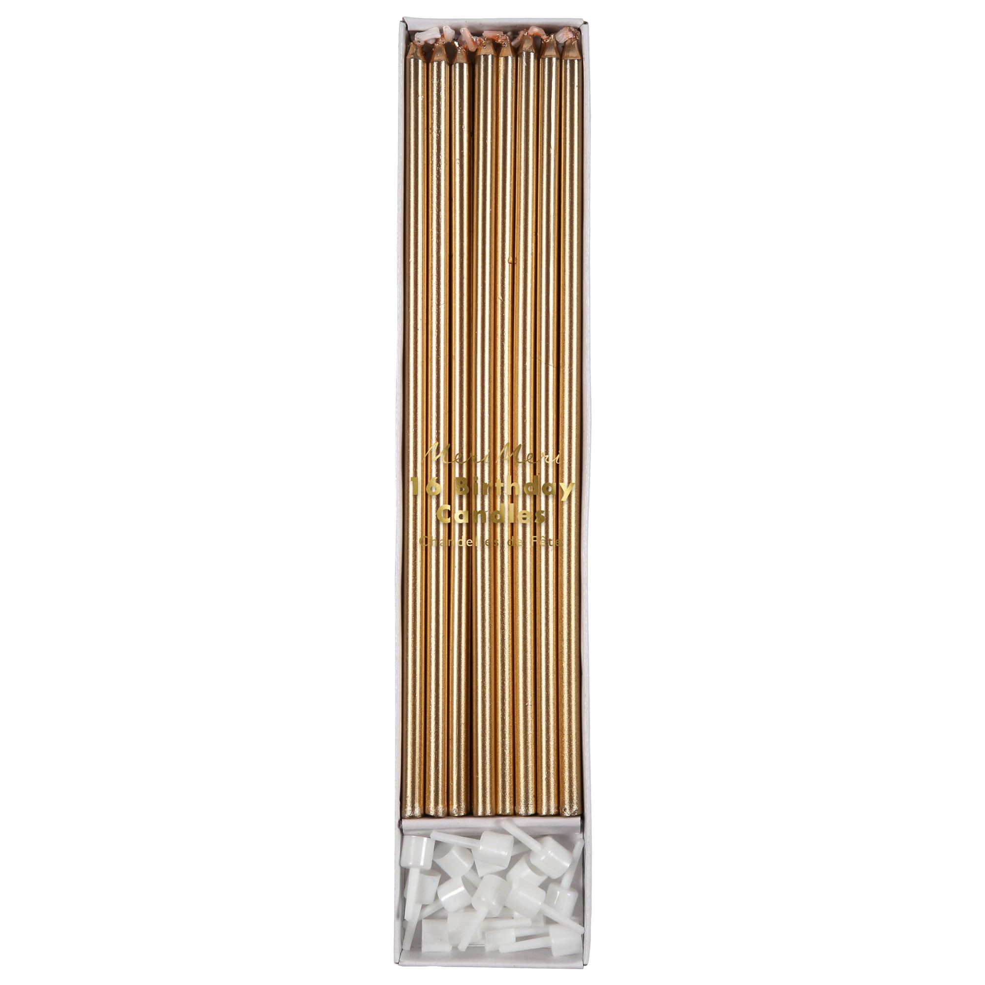 Gold Long Candles - Uzun Altın Mum