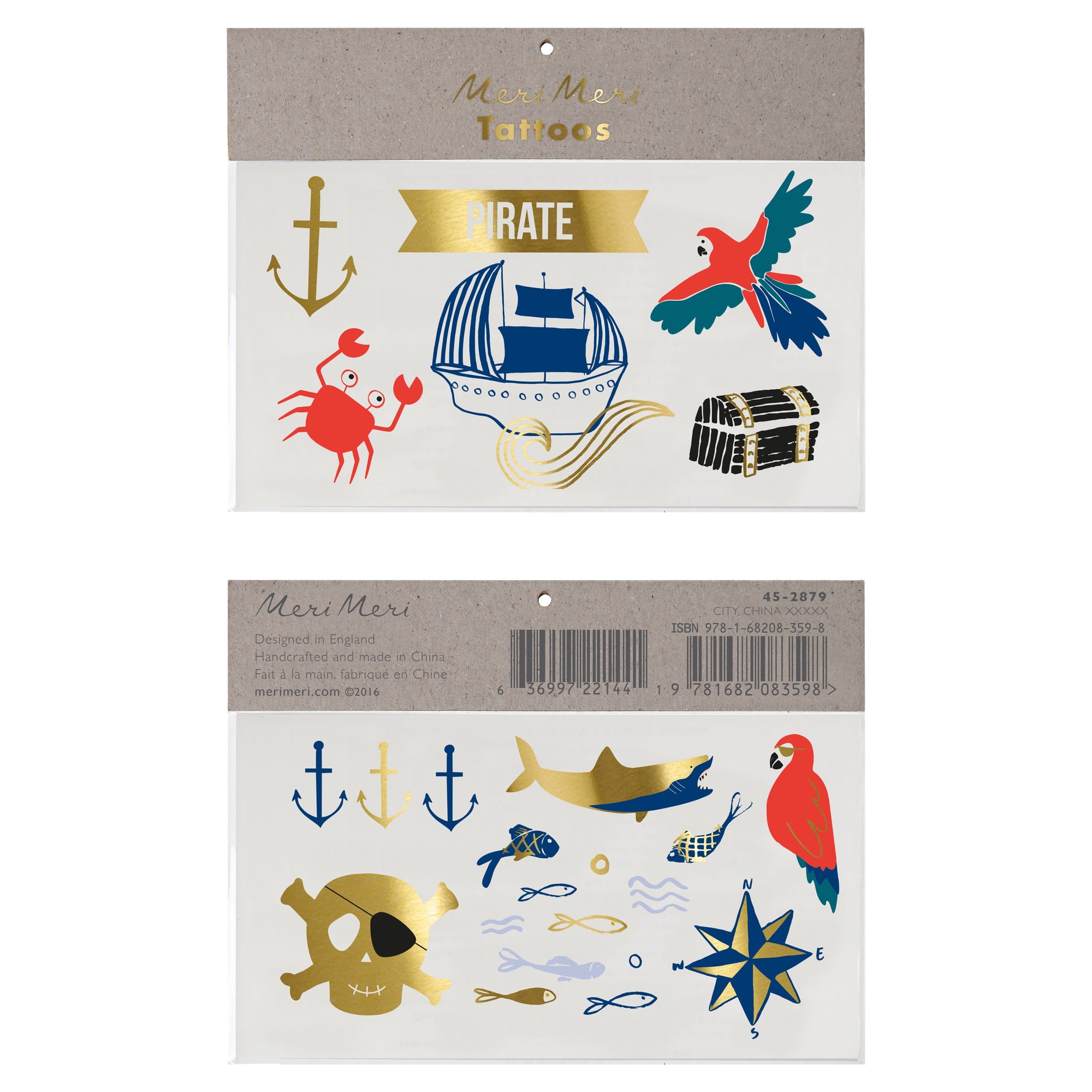 Pirates Tattoos - Korsan Geçici Dövme - L