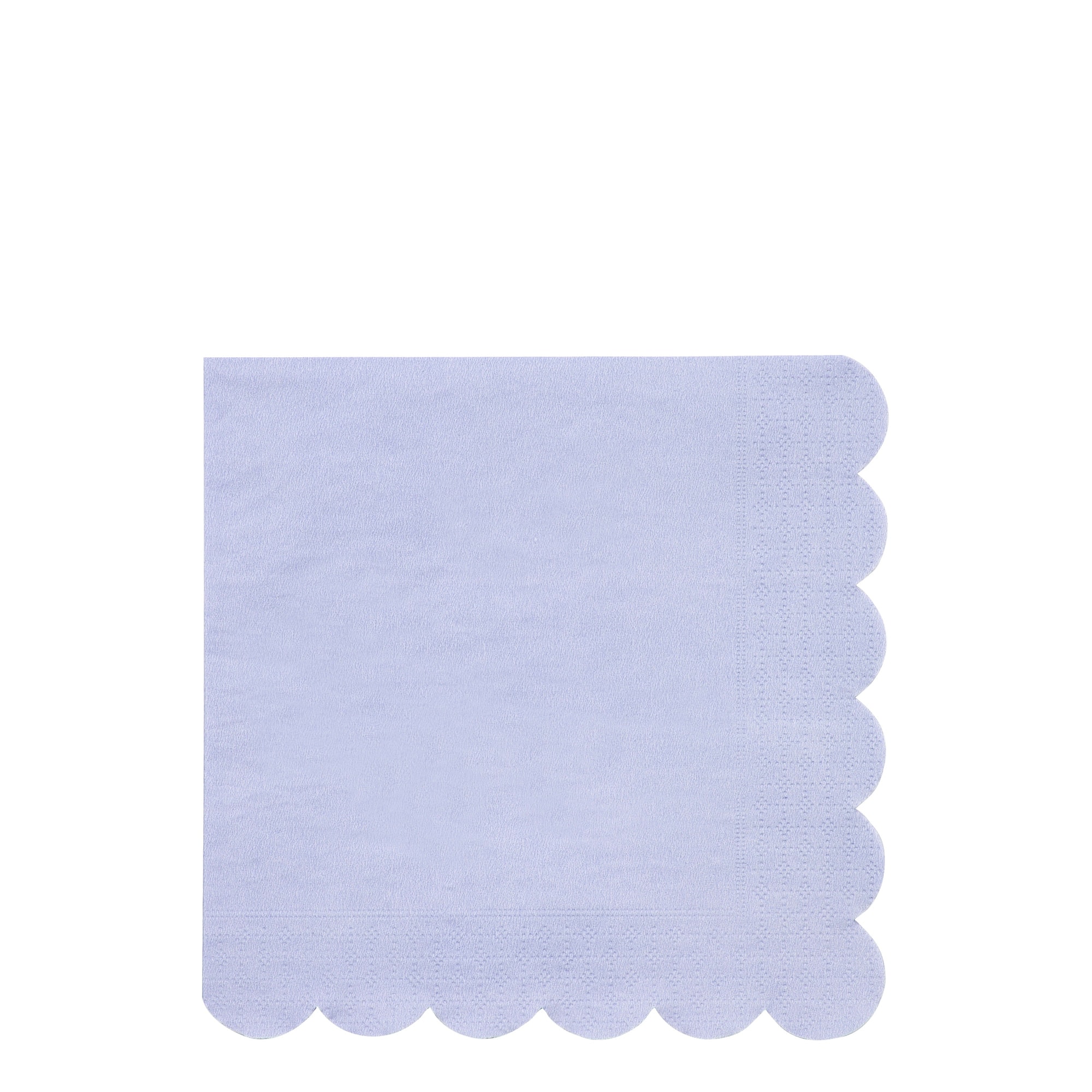Pale Blue Napkins - Açık Lila Peçeteler - L - 20'li