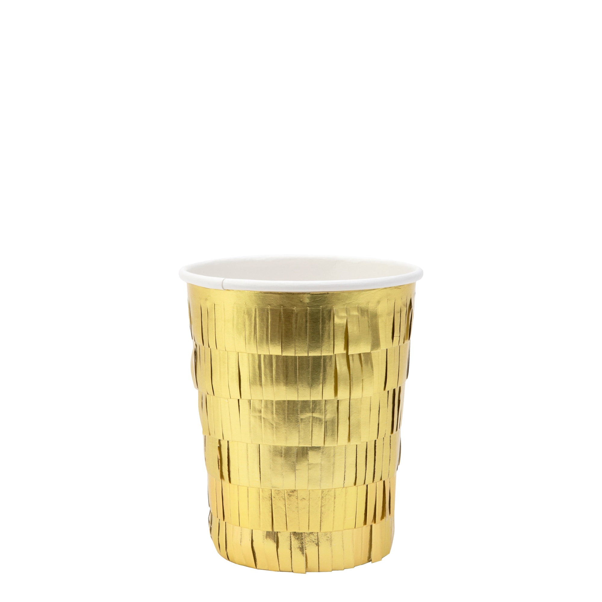 Gold Fringe Party Cups - Altın Saçaklı Bardaklar
