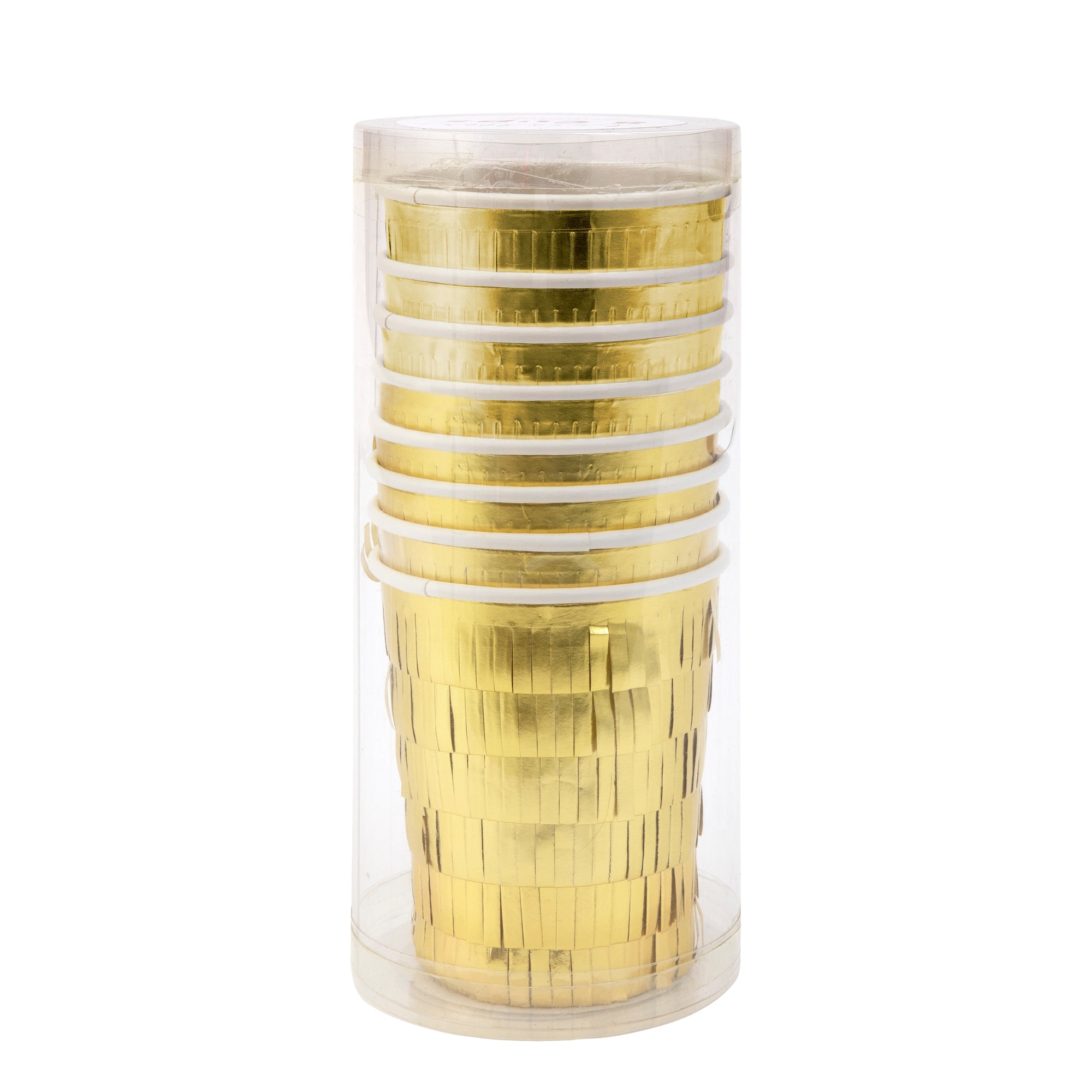 Gold Fringe Party Cups - Altın Saçaklı Bardaklar