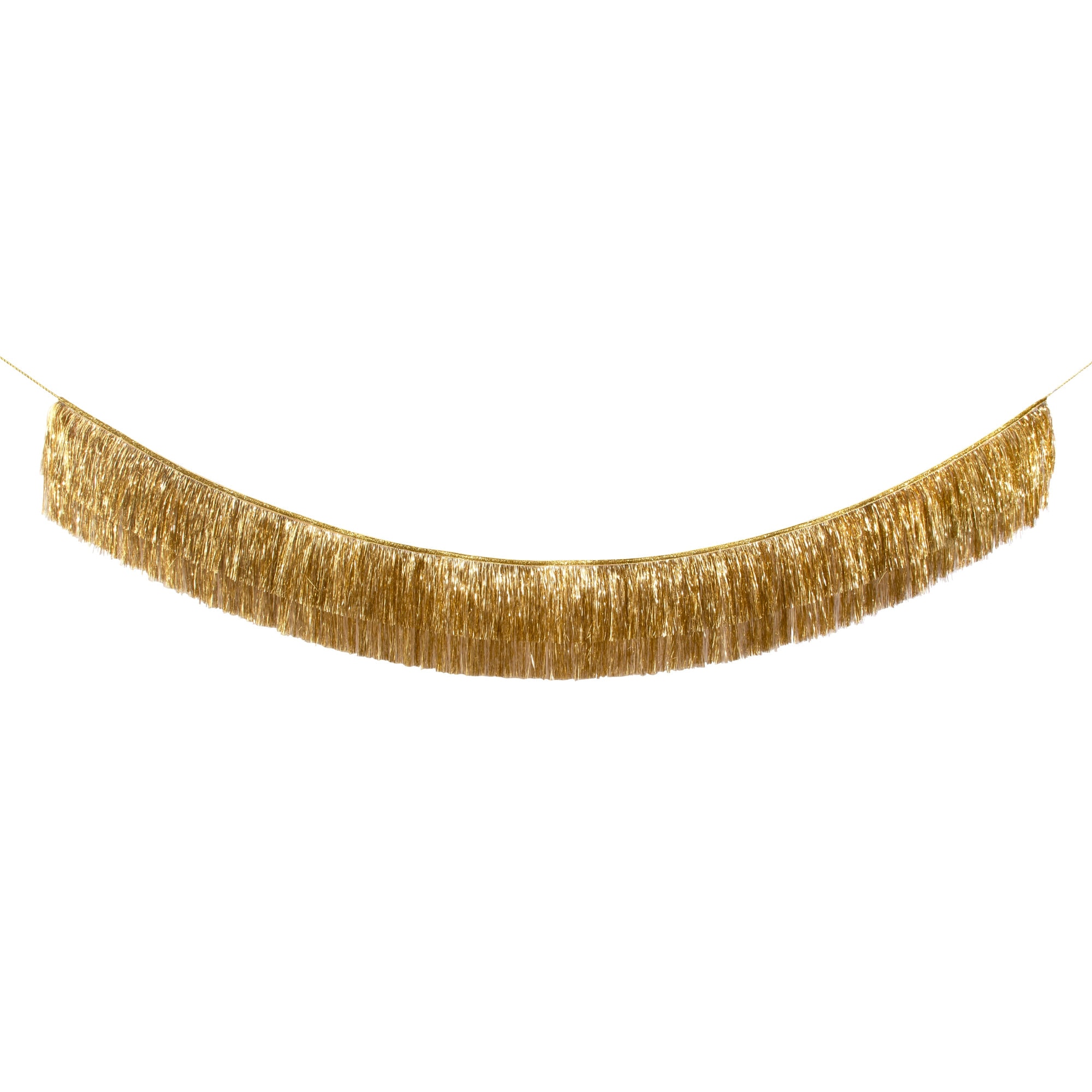 Gold Tinsel Fringe Garland - Altın Püsküllü Asılan Süs