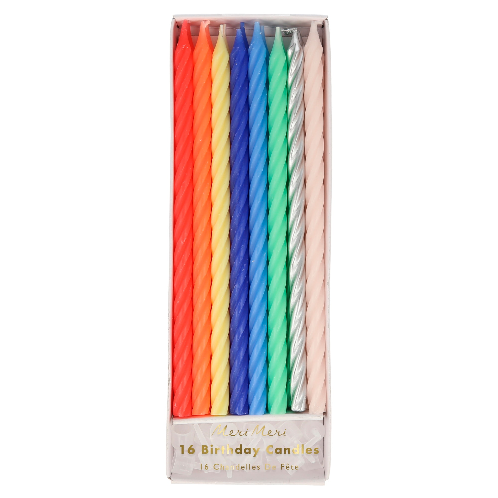 Multi Neon Twisted Candles - Neon Mumlar