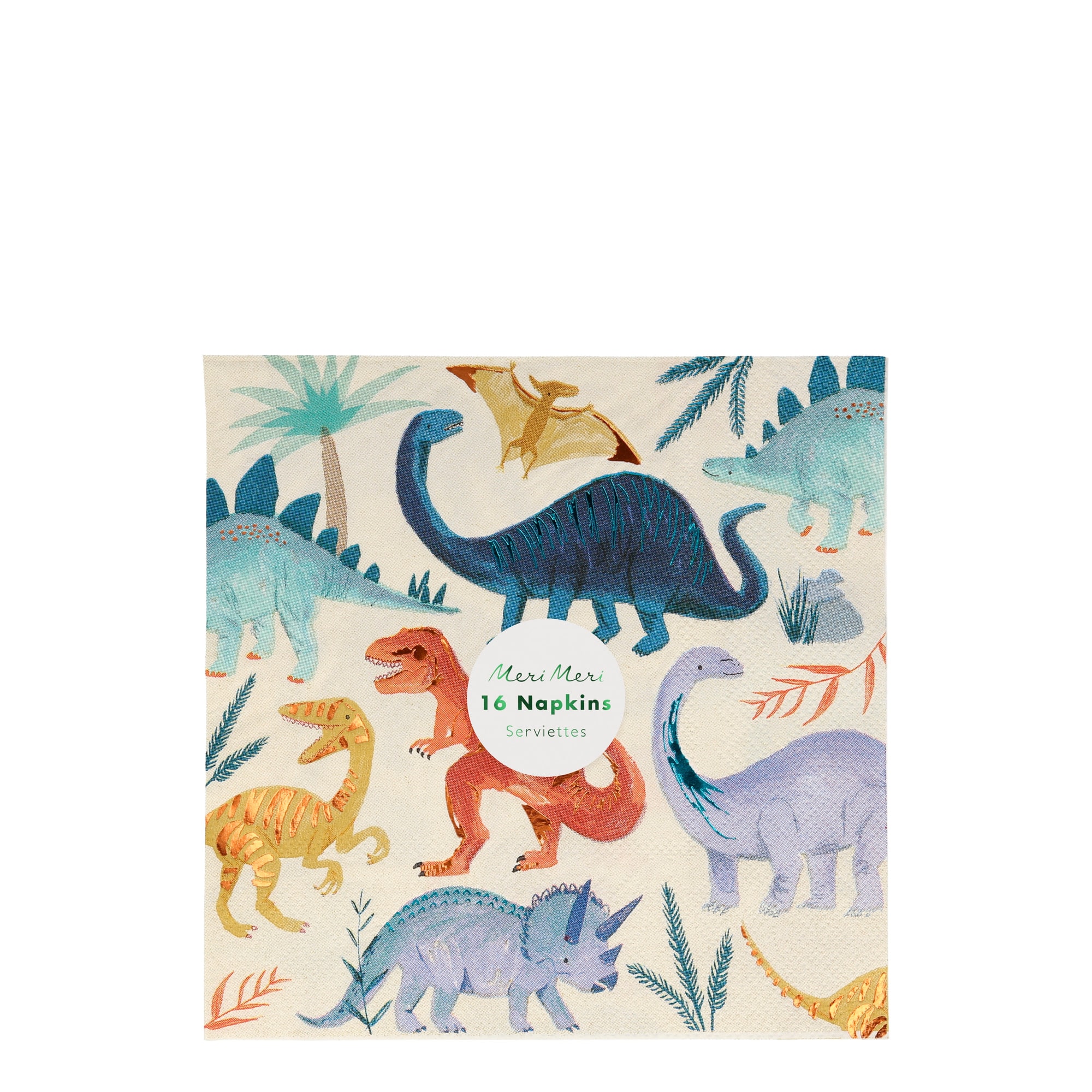 Dinosaur Napkins - Dinozor Peçete - L - 16'lı