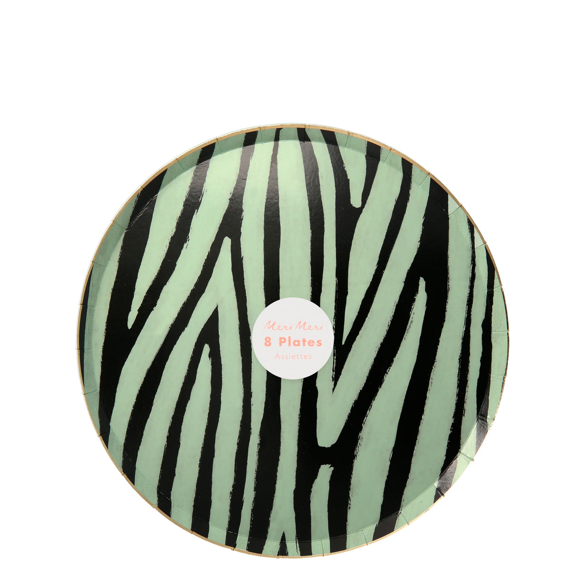 Safari Animal Print Side Plates - Safari Tabak - S - 8'li