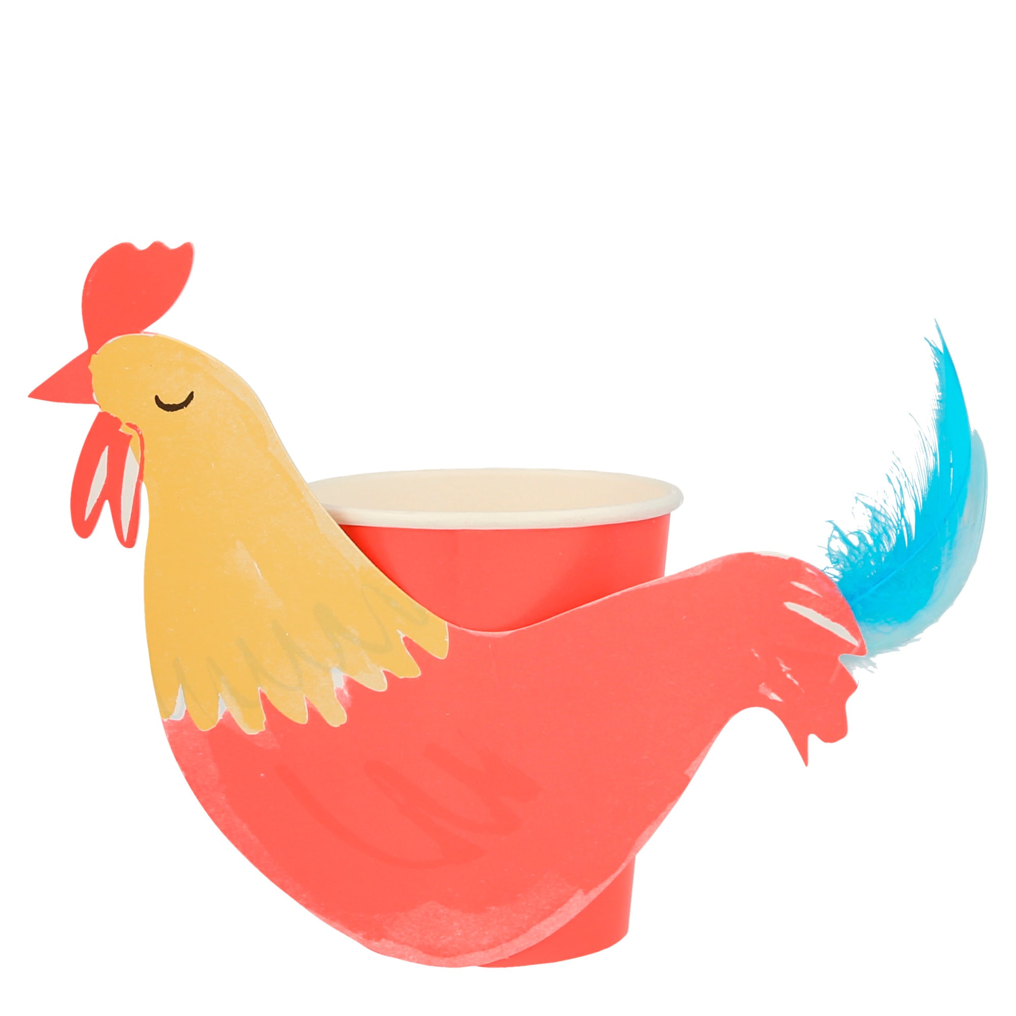 On The Farm Rooster Party Cups - Horoz Bardak