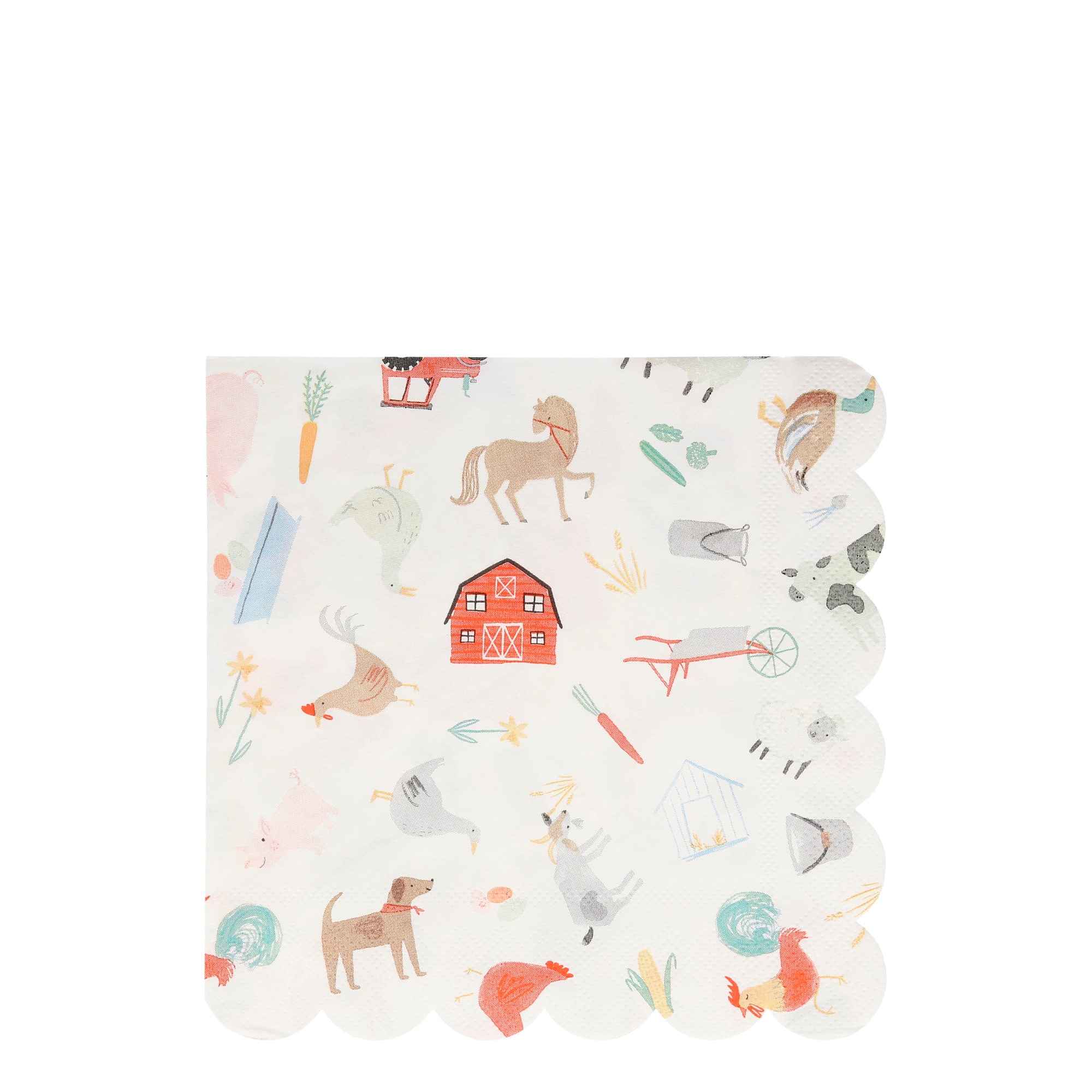 On The Farm Napkins - Çiftlik Peçete - L - 20'li