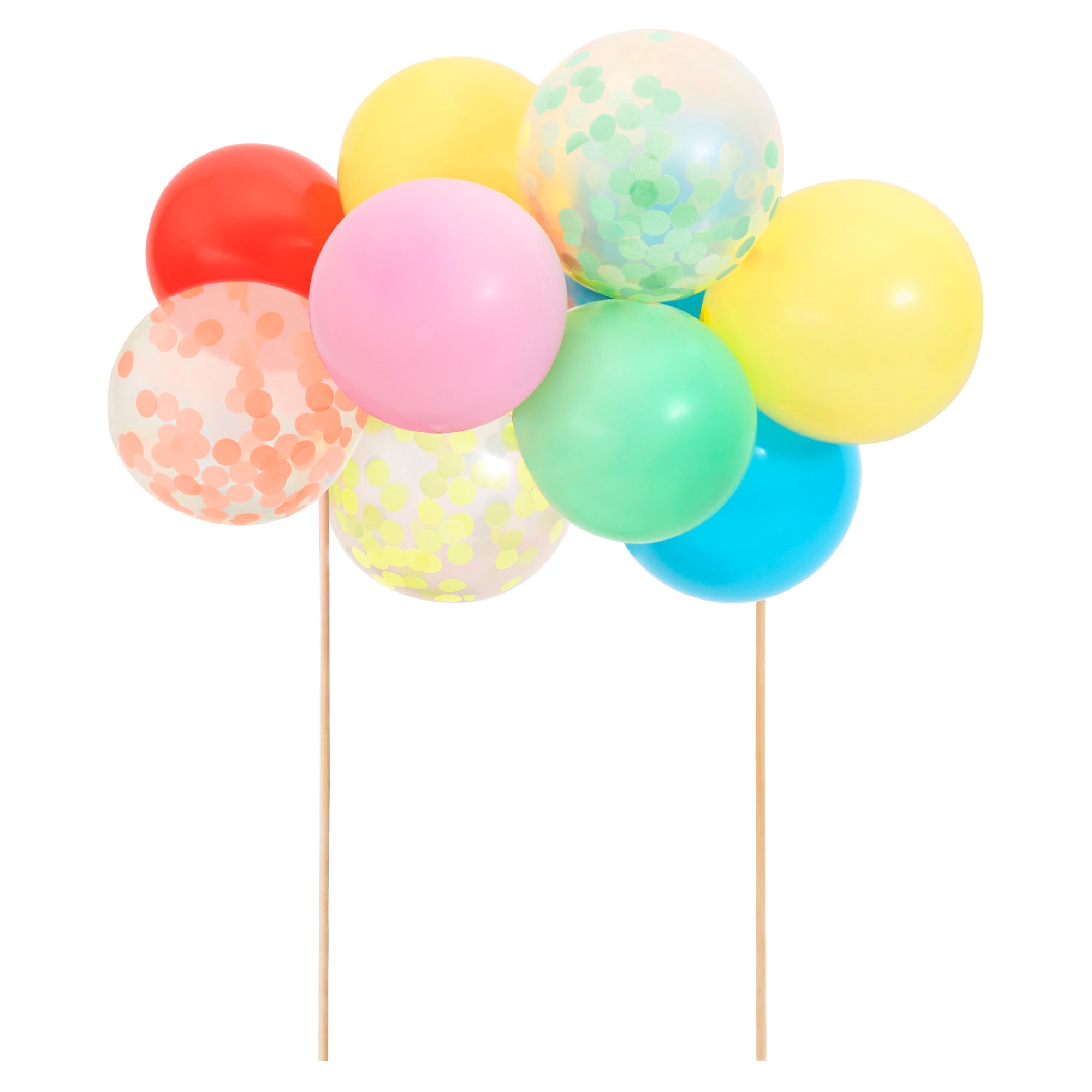 Rainbow Balloon Cake Topper Kit - Renkli Balonlar Pasta Süsü