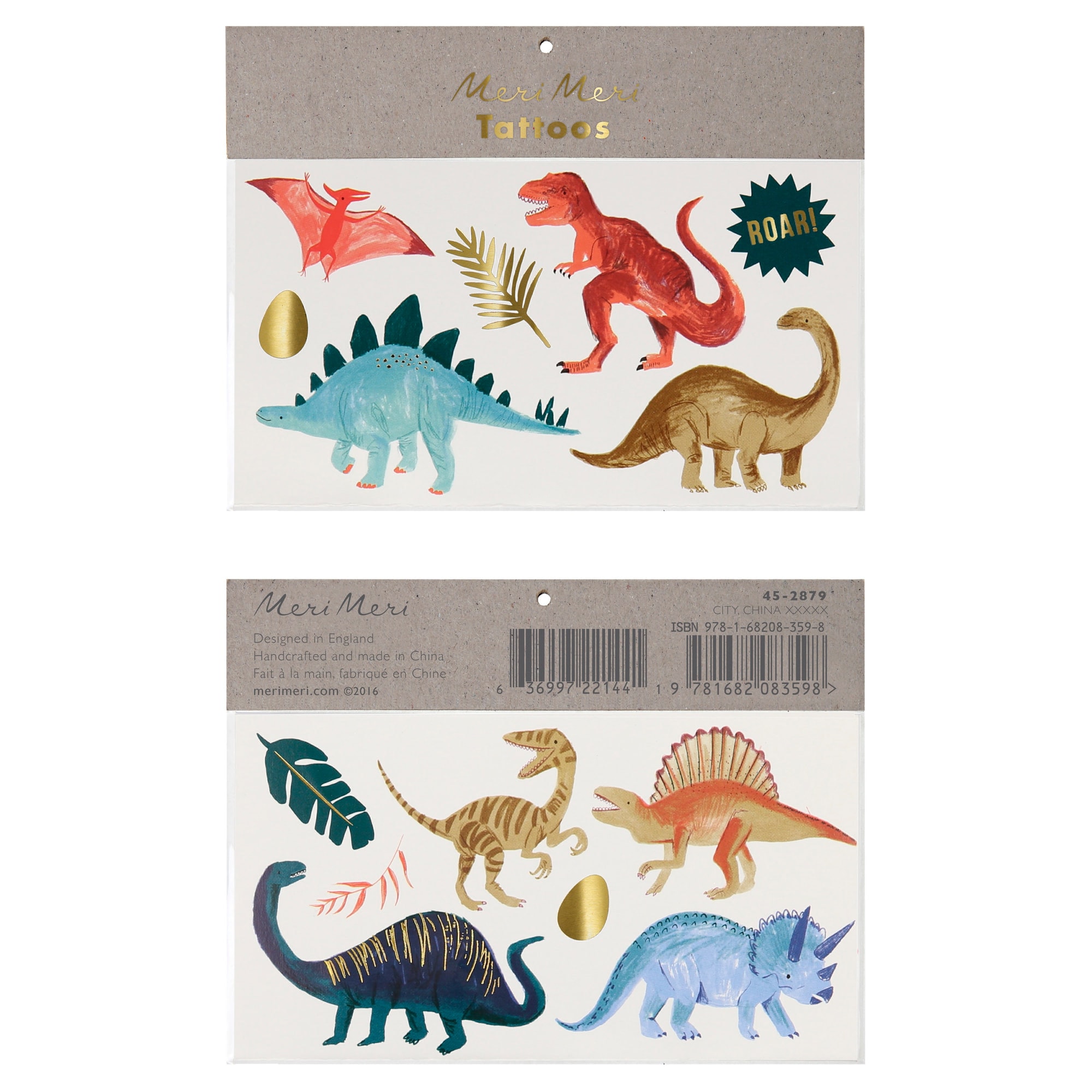 Dinosaur Tattoos - Dinozor Geçici Dövme - L