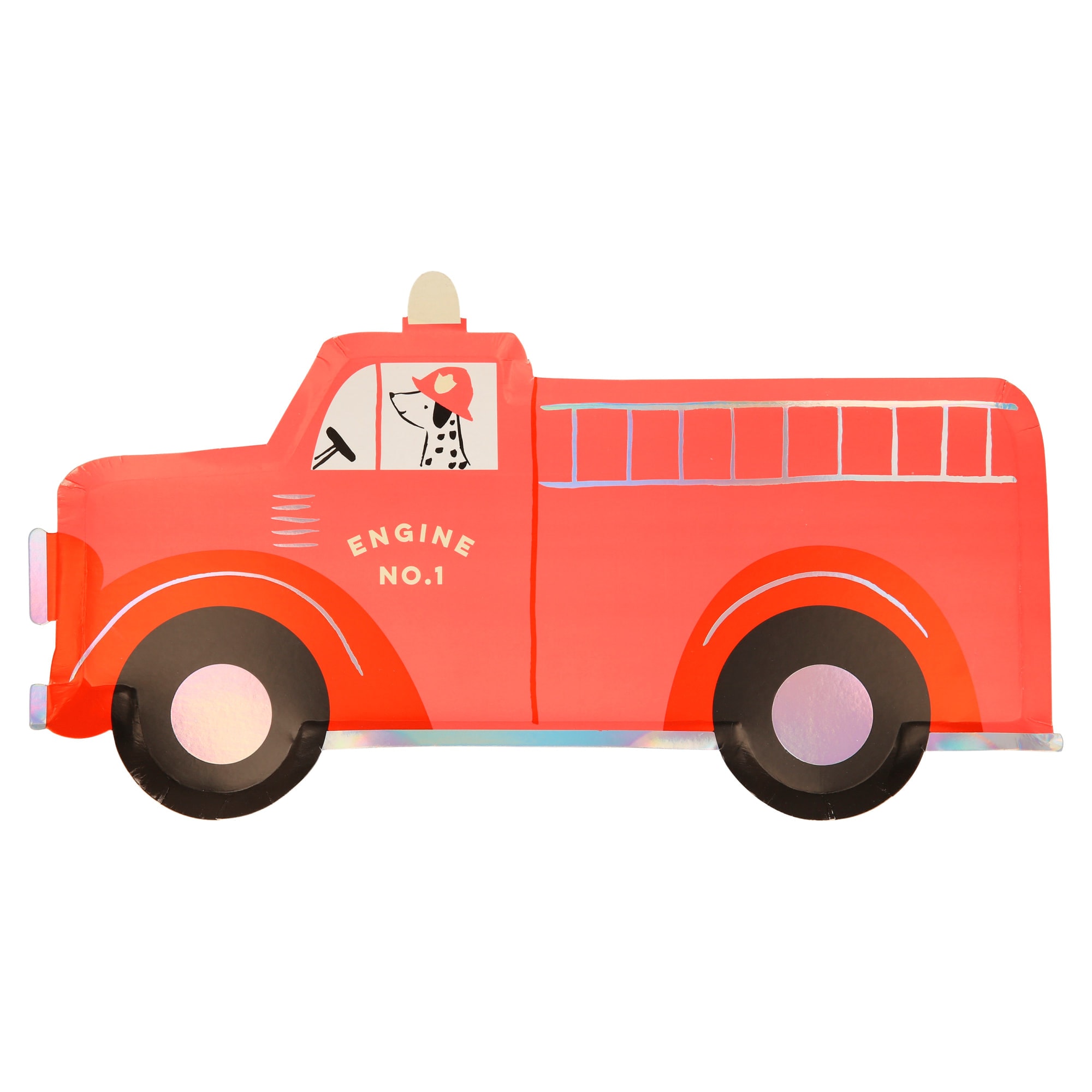 Fire Truck Plates - İtfaiye Kamyonu Tabaklar - 8'li