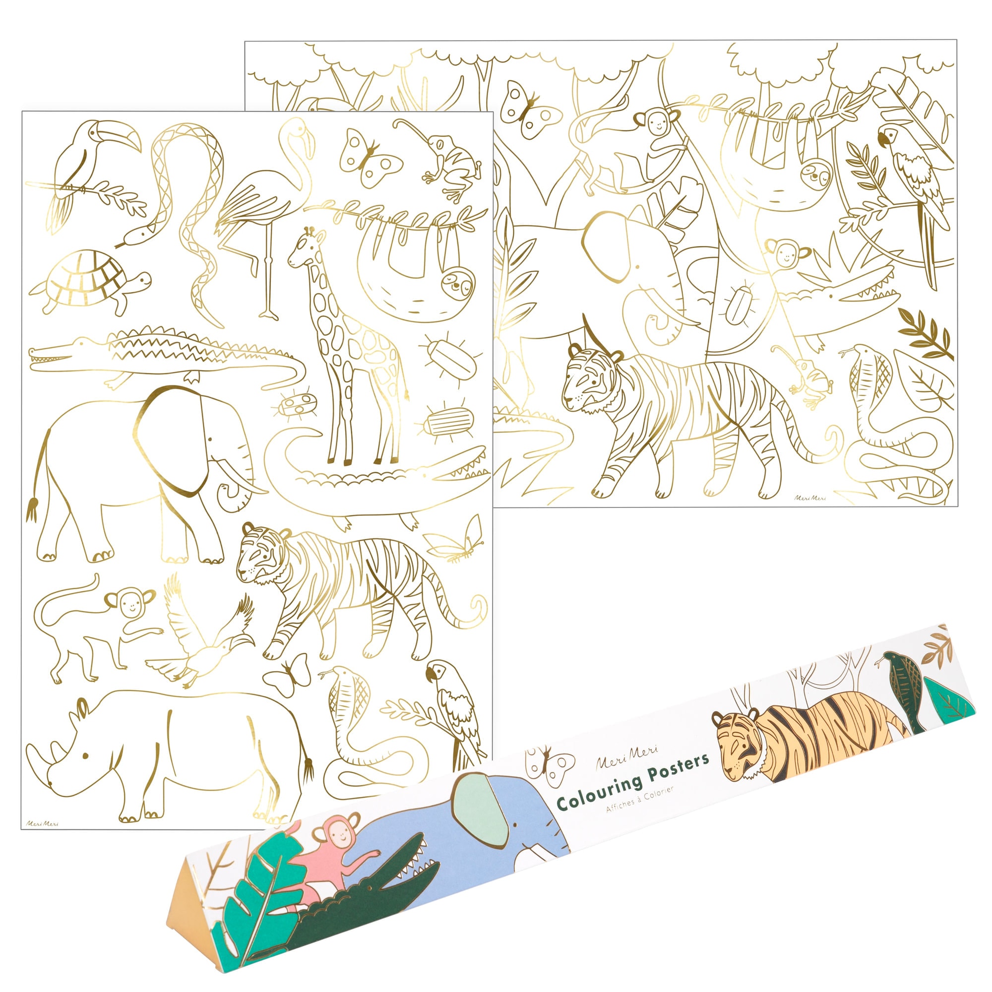 Jungle Colouring Posters - Orman Boyamalı Poster