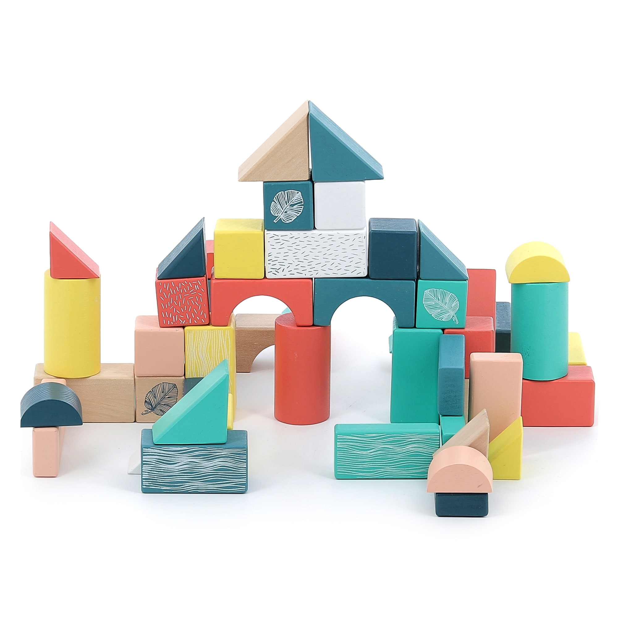 Ahşap Bloklar - 54 Parça