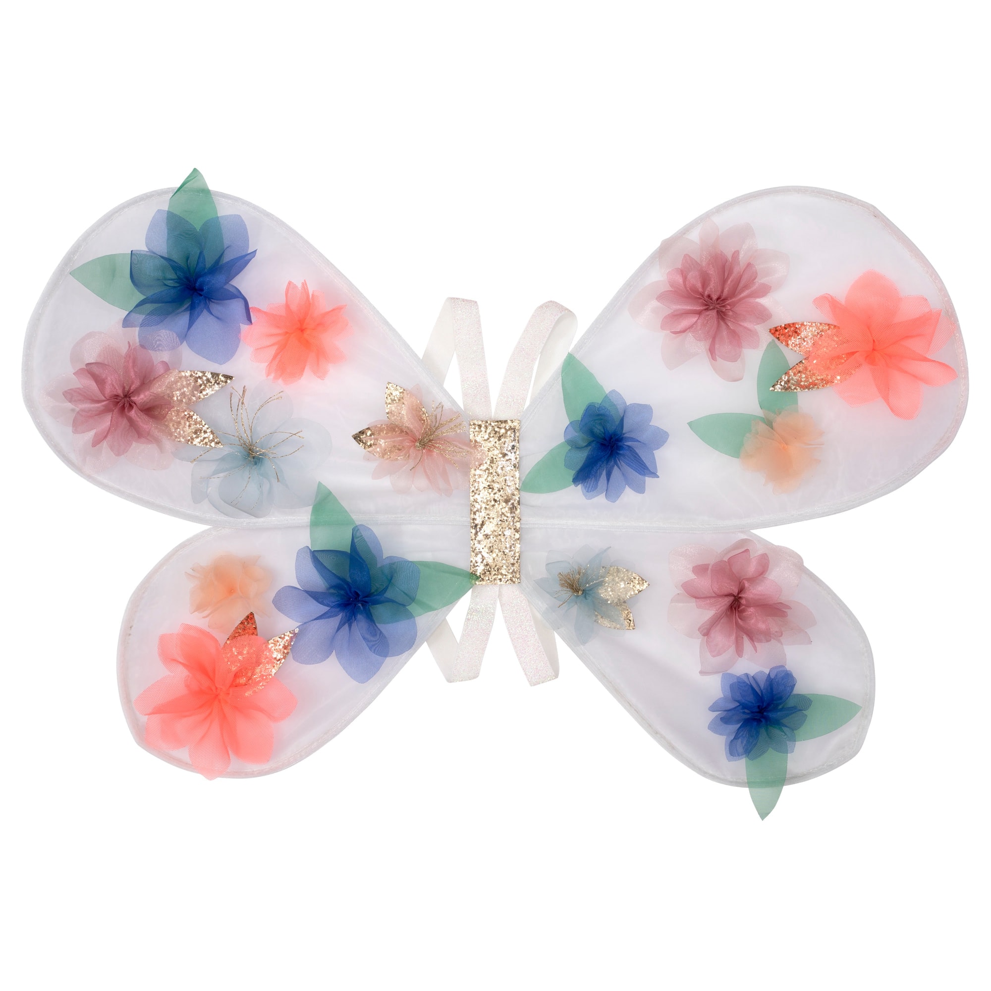Organza Flower Wings & Wand - Çiçekli Kanat & Değnek