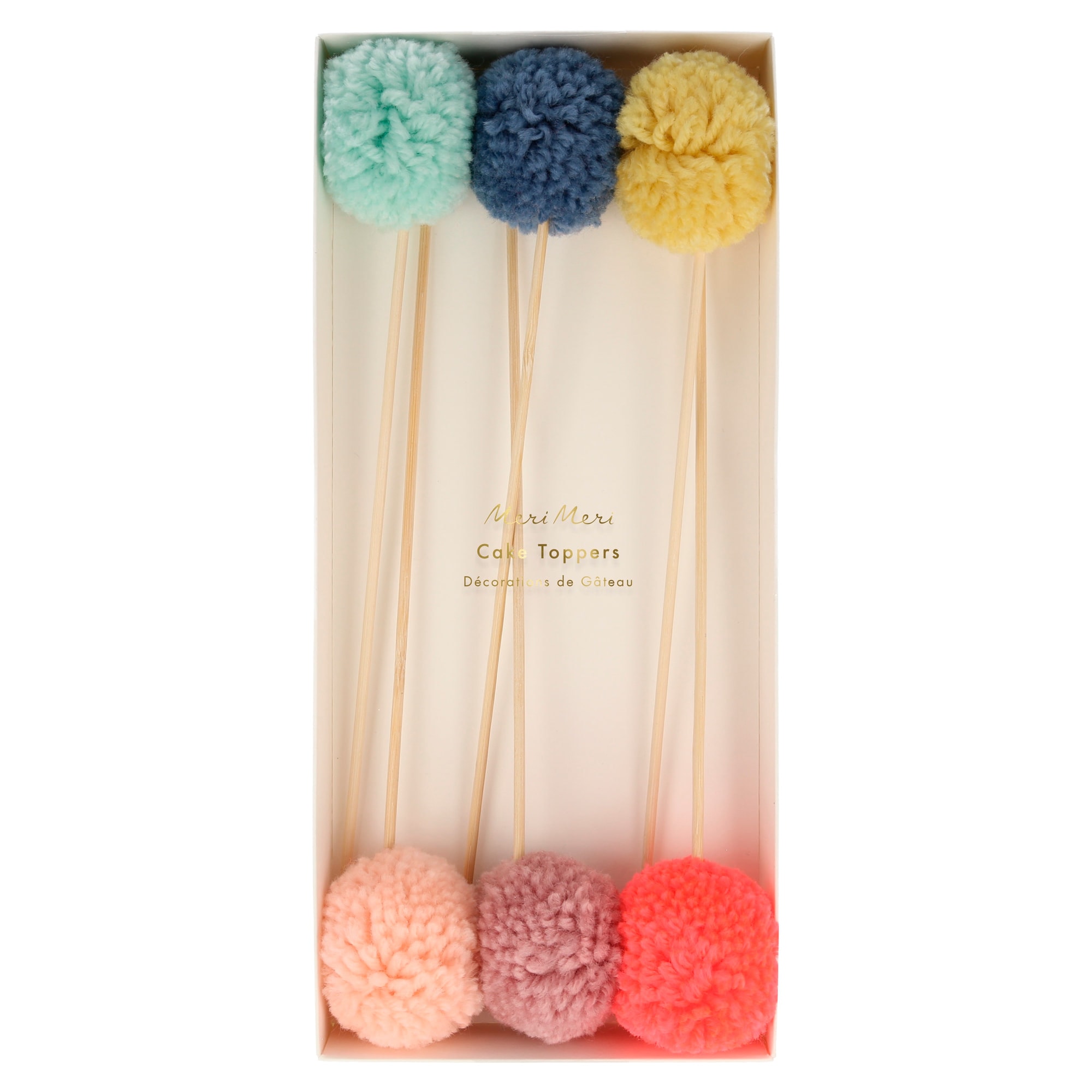 Multi Pompom Cake Toppers - Çok Ponponlu Pasta Süsü