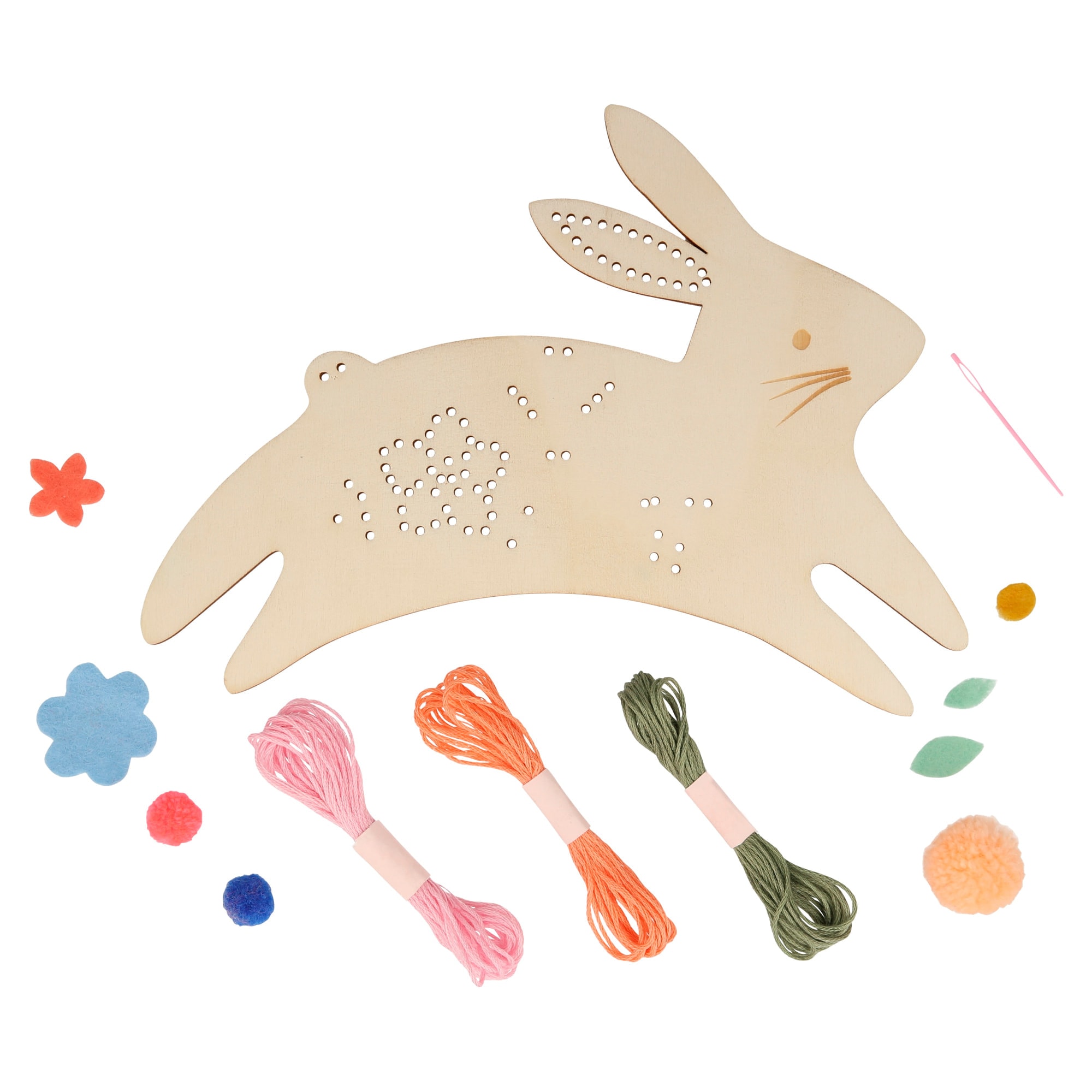 Bunny Embroidery Kit - Tavşanlı Nakış İşleme Seti