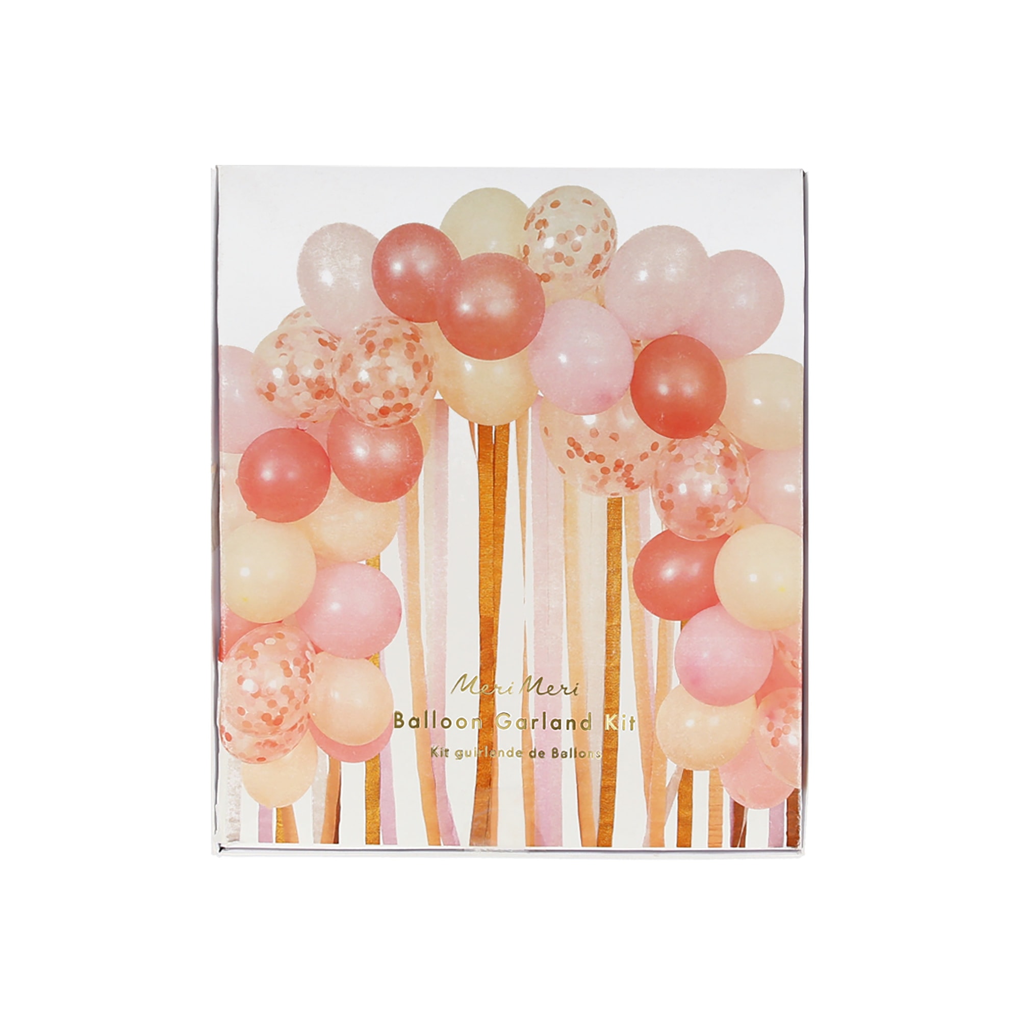 Pink Balloon & Streamer Garland - Pembe Balonlar & Renkli Şeritler  - 50 balon