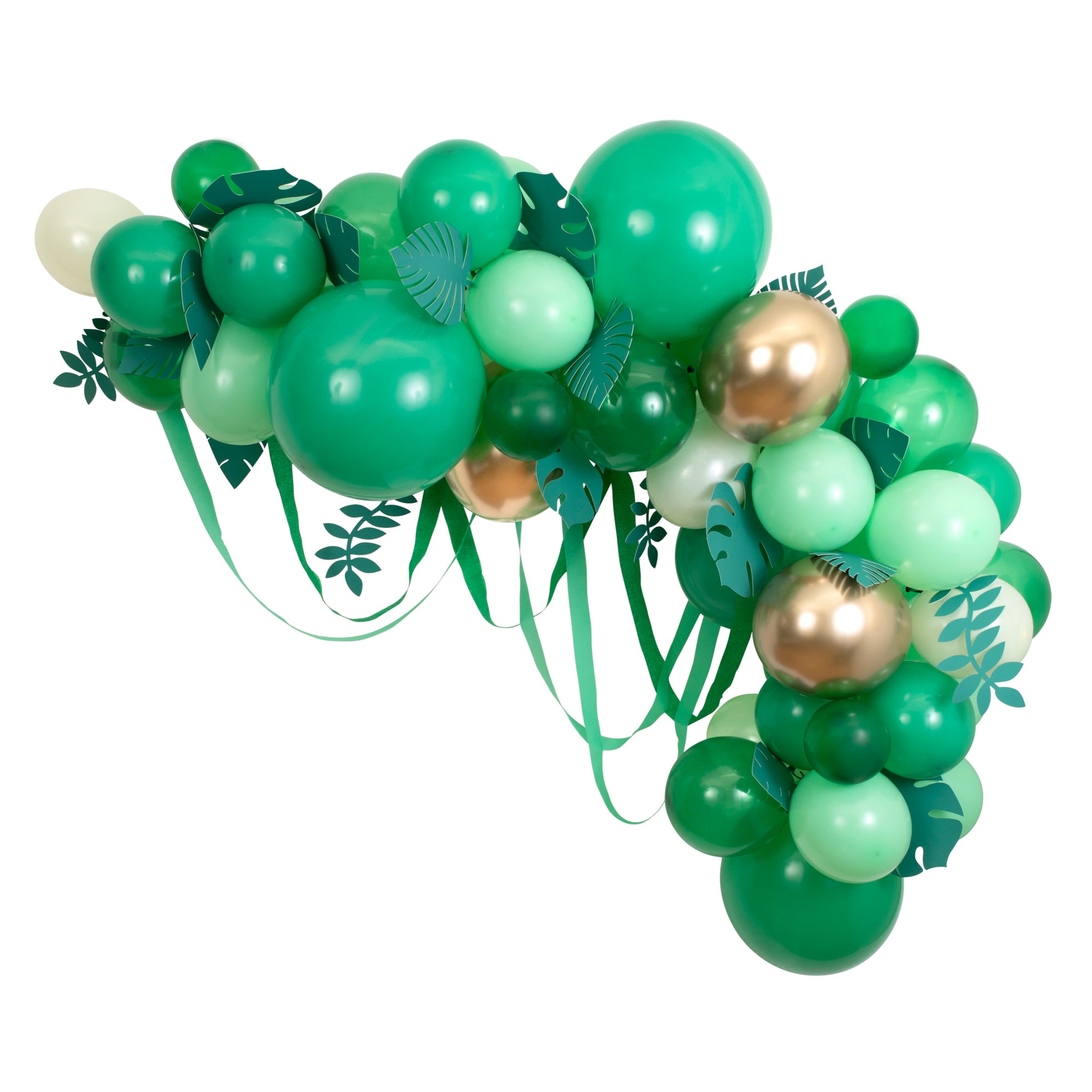 Leafy Green Balloon Arch Kit - Yapraklı Yeşil Balon Kiti - 44 balon