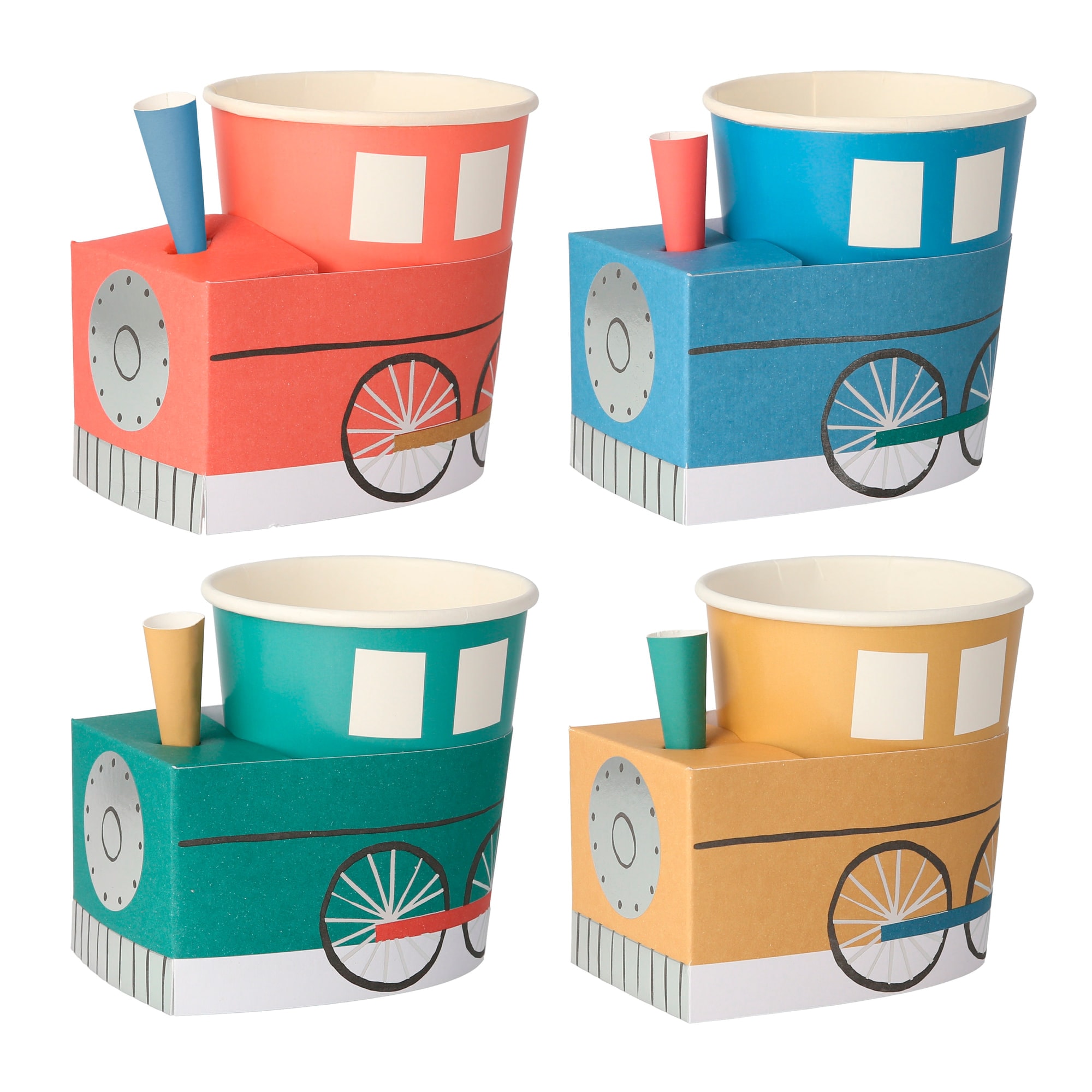 Train Cups - Tren Bardaklar - 8li