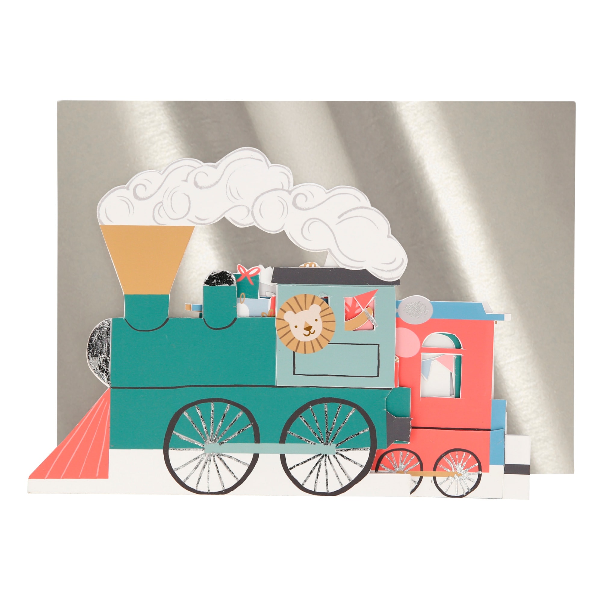 Birthday Train Concertina Card - Doğum Günü Treni Tebrik Kartı