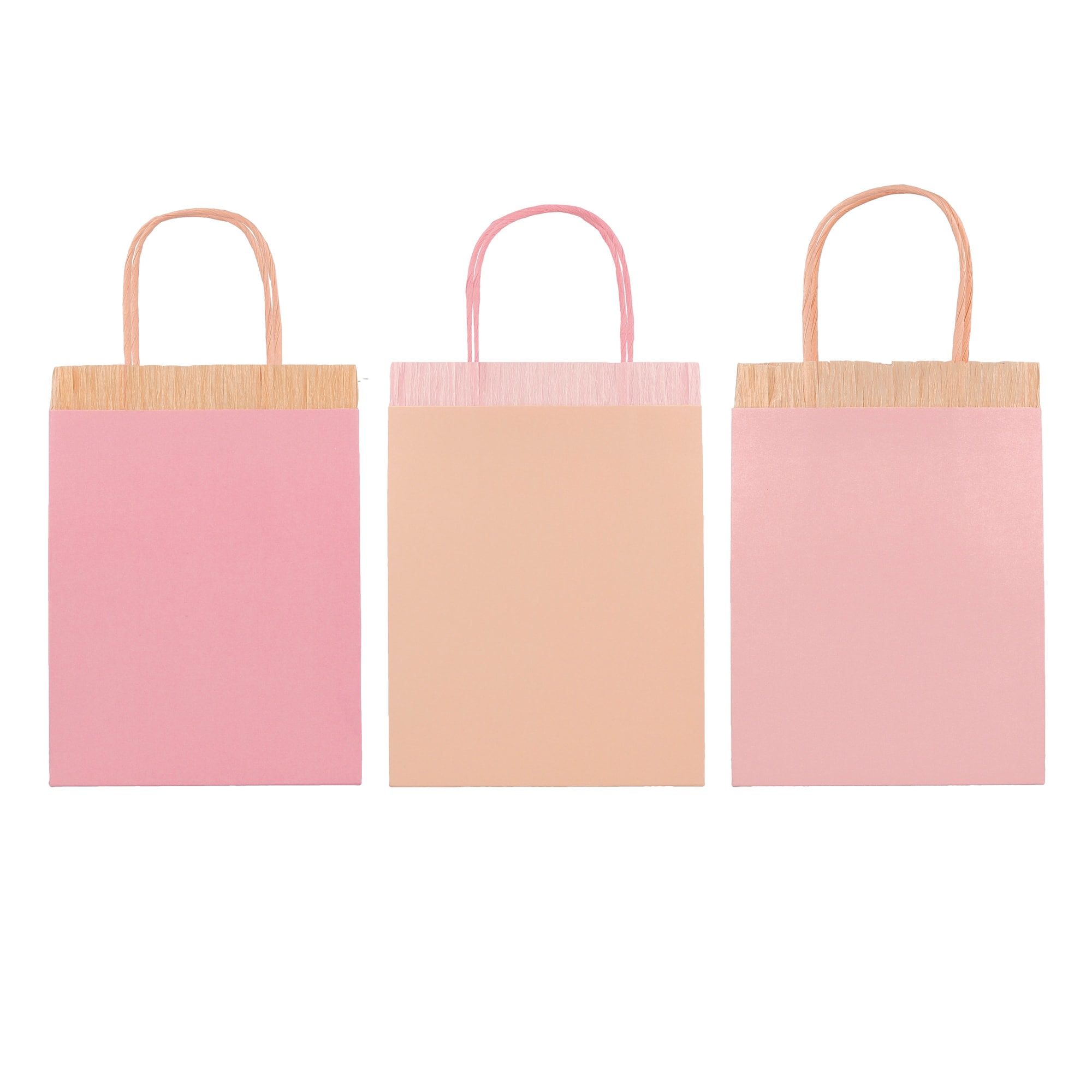 Pink Fringe Party Bags - Pembe Püsküllü Hediye Çantaları (8'li)