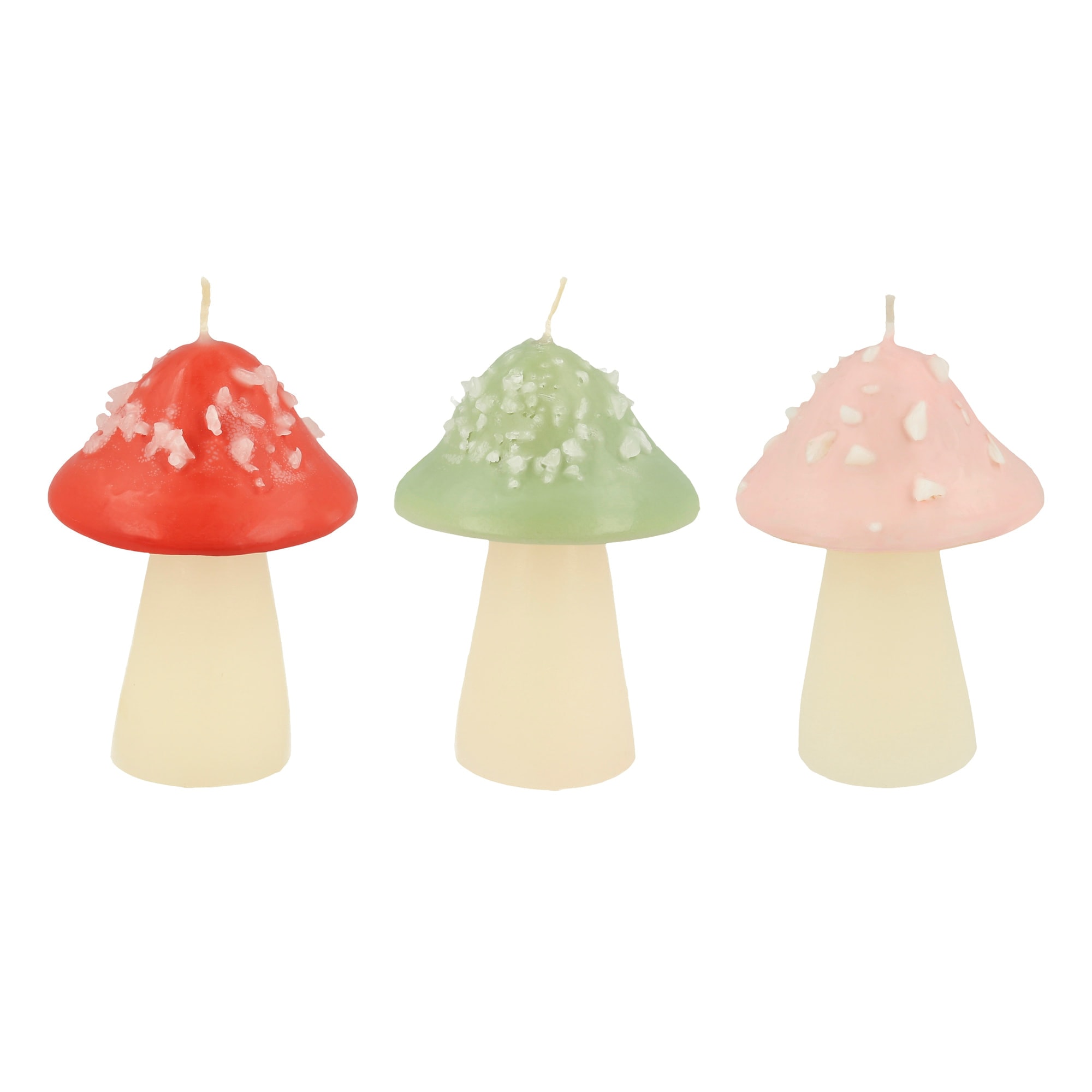 Mushroom Candles - Mantar Mumlar (3'lü)
