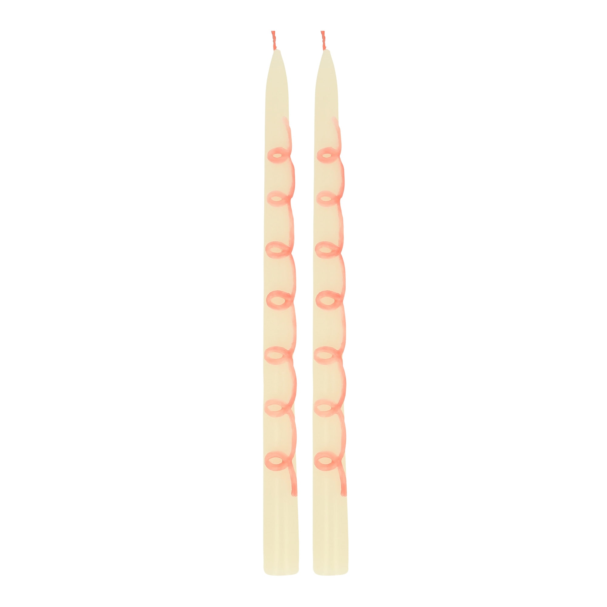 Pembe Desenli Mum - 2 Adet