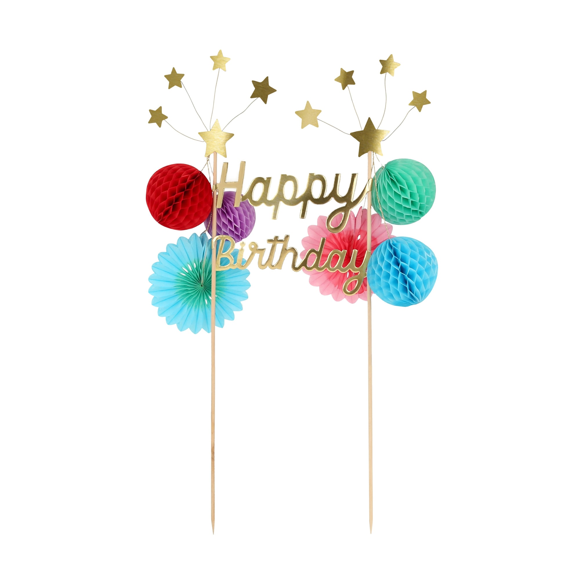 Happy Birthday Cake Topper - Happy Birthday Pasta Süsü