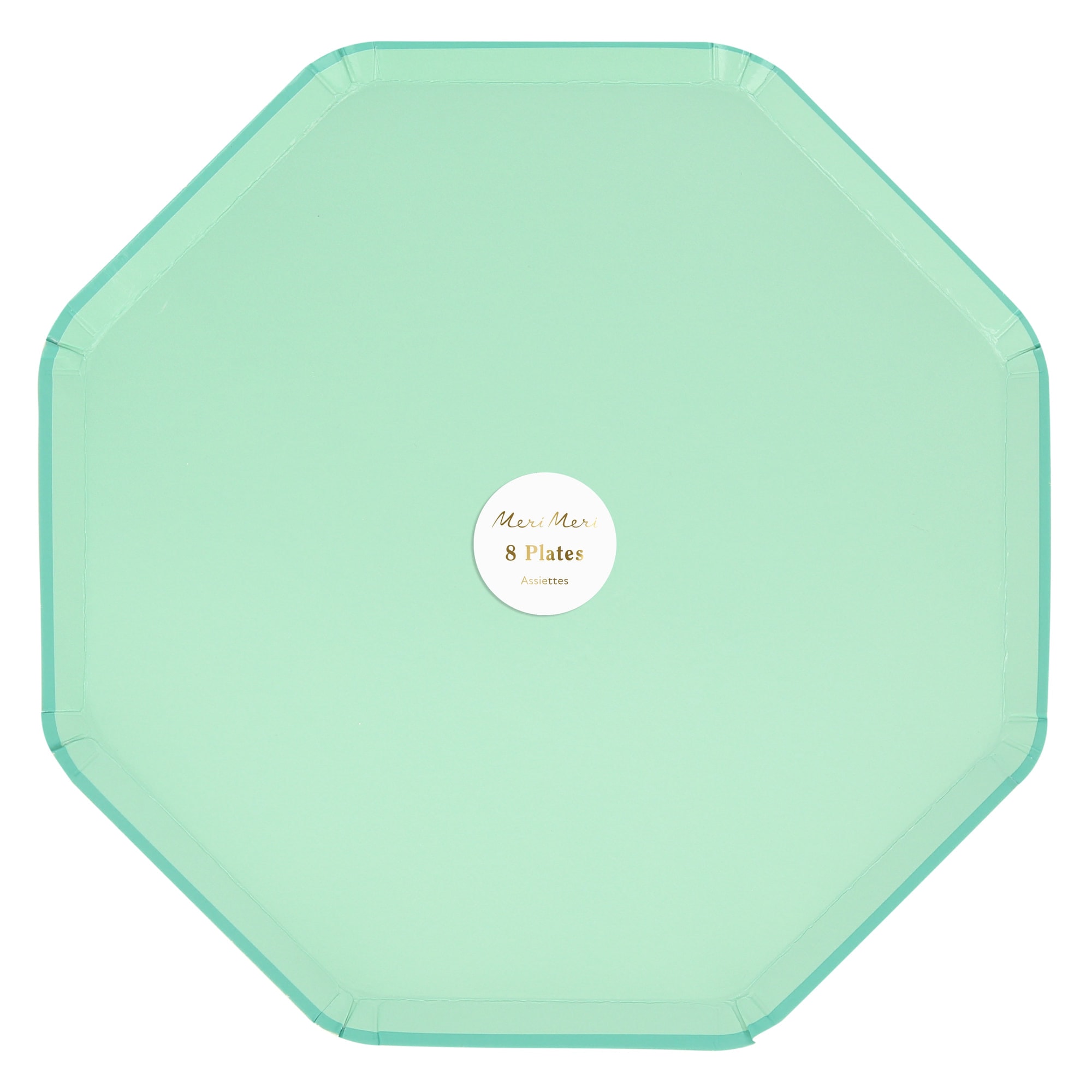 Sea Foam Green Dinner Plates - Deniz Köpüğü Yeşili Tabaklar (L) (x8)