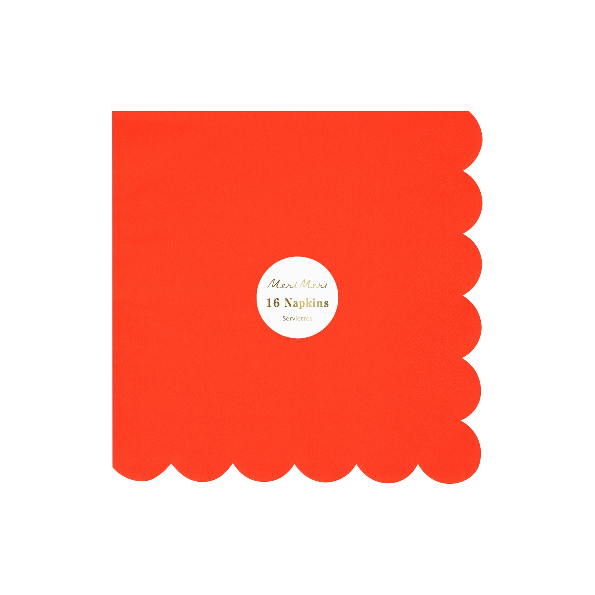 Tomato Red Large Napkins - Domates Kırmızısı Peçeteler (L) (x16)