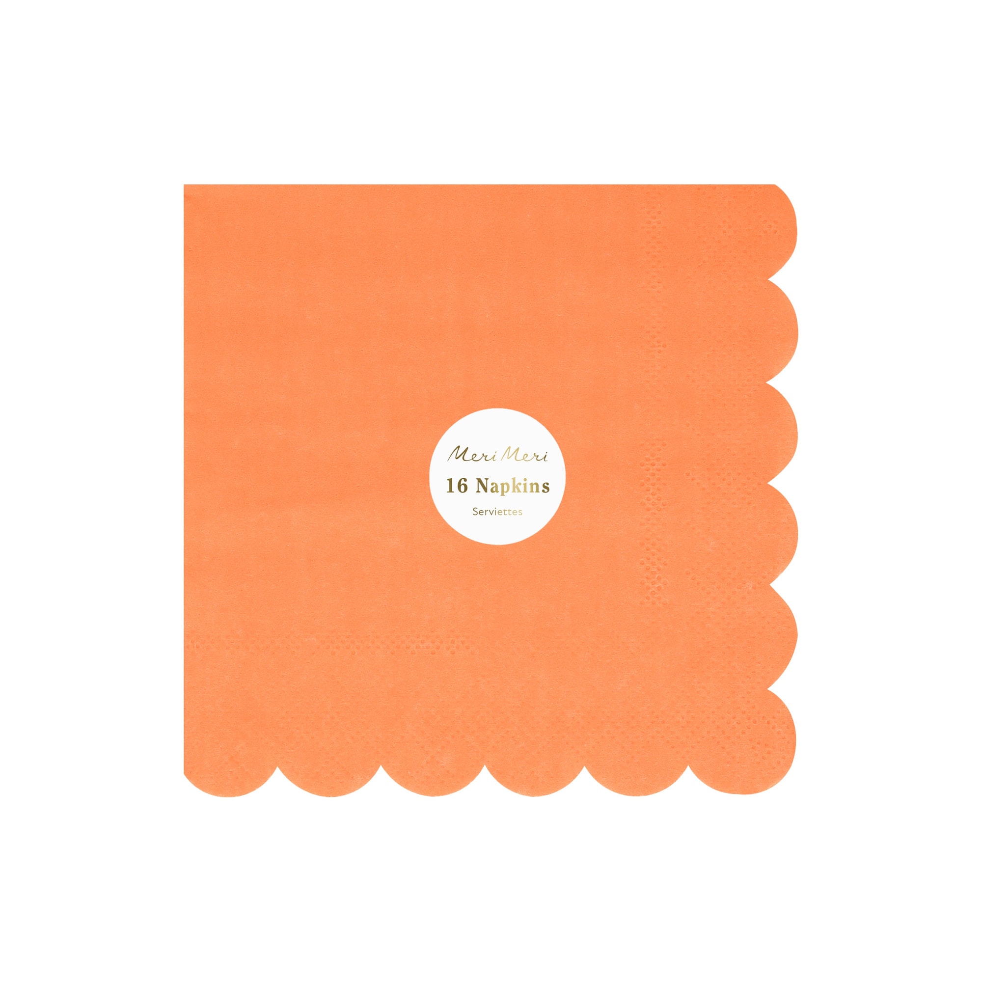 Papaya Large Napkins - Papaya Rengi Peçeteler (L) (x16)