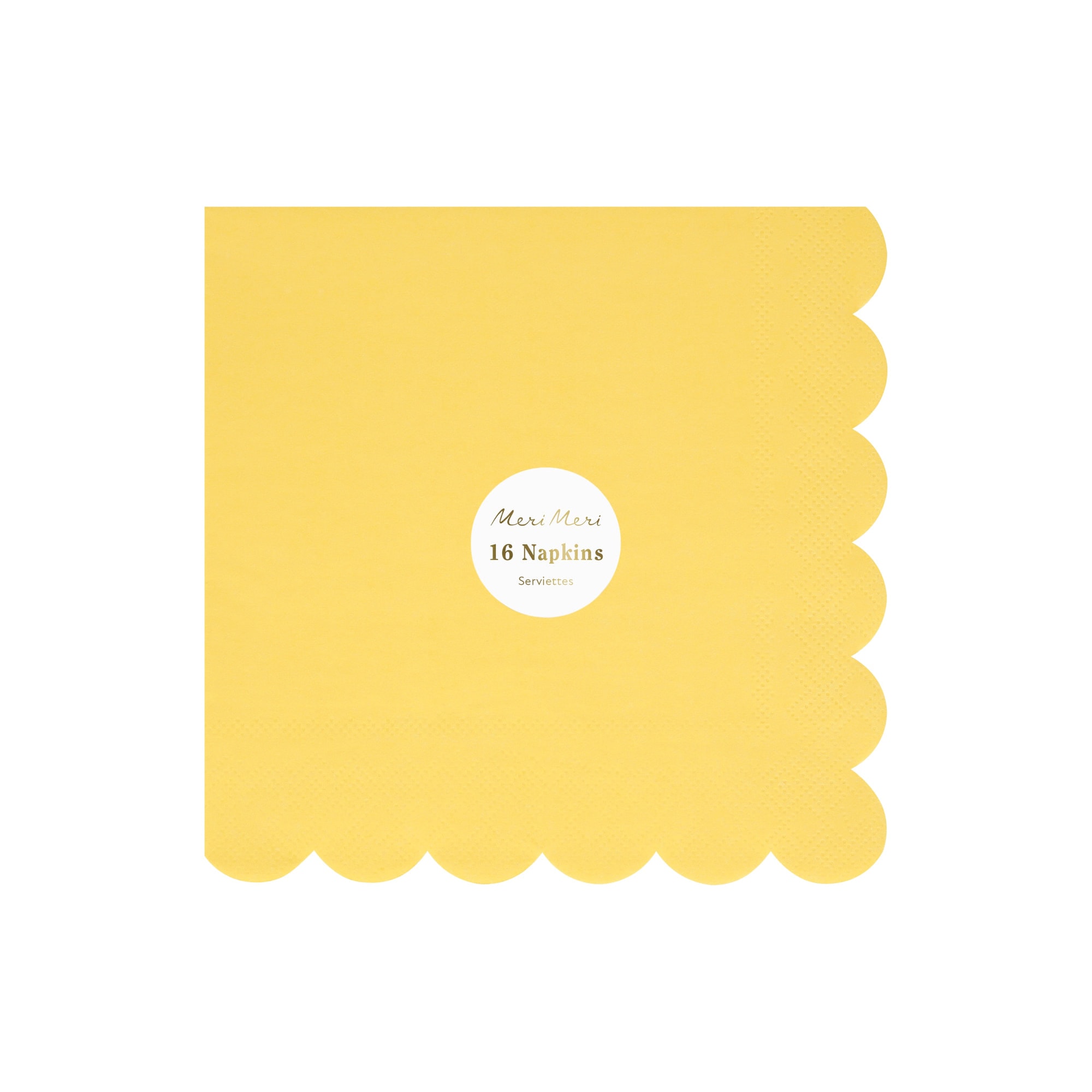 Lemon Sherbert Large Napkins - Limon Sorbe Peçeteler (x16)