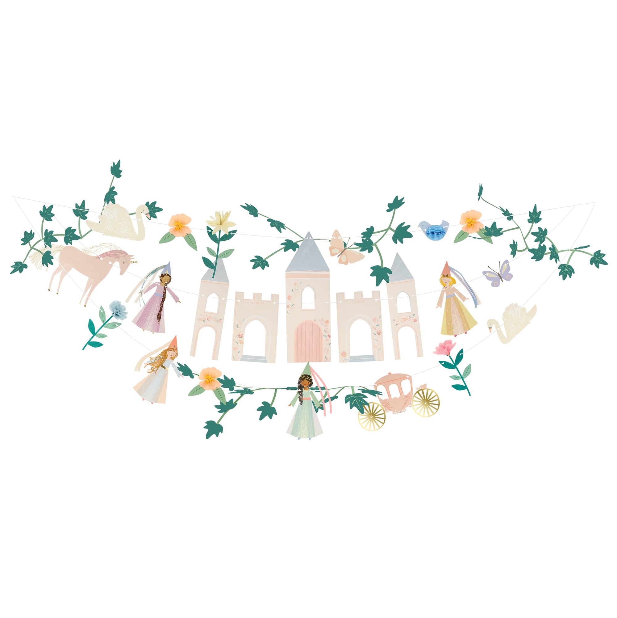 Princess Party Garland - Prenses Asılan Süs