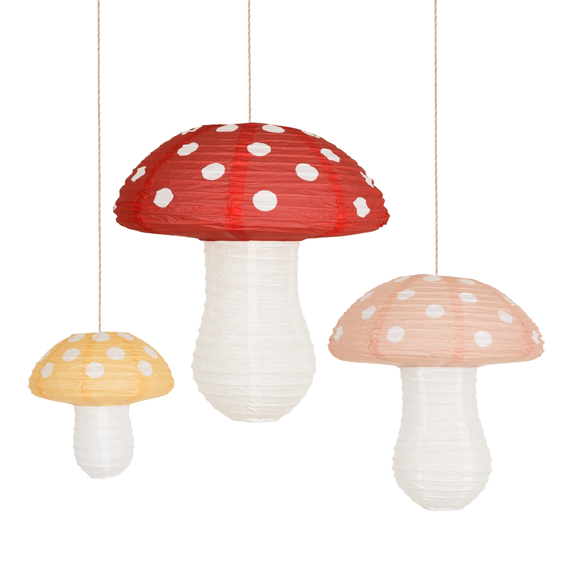 Mushroom Lanterns - Mantar Fenerler (3'lü)