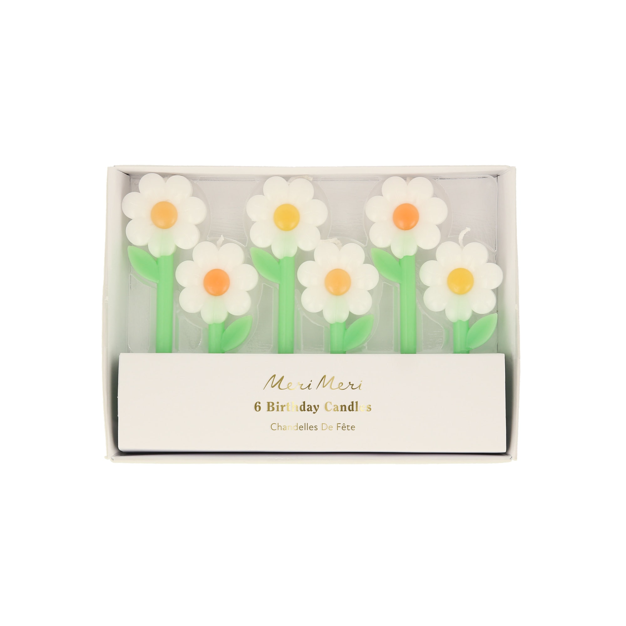 Daisy Candles - Papatya Mumlar (x6)