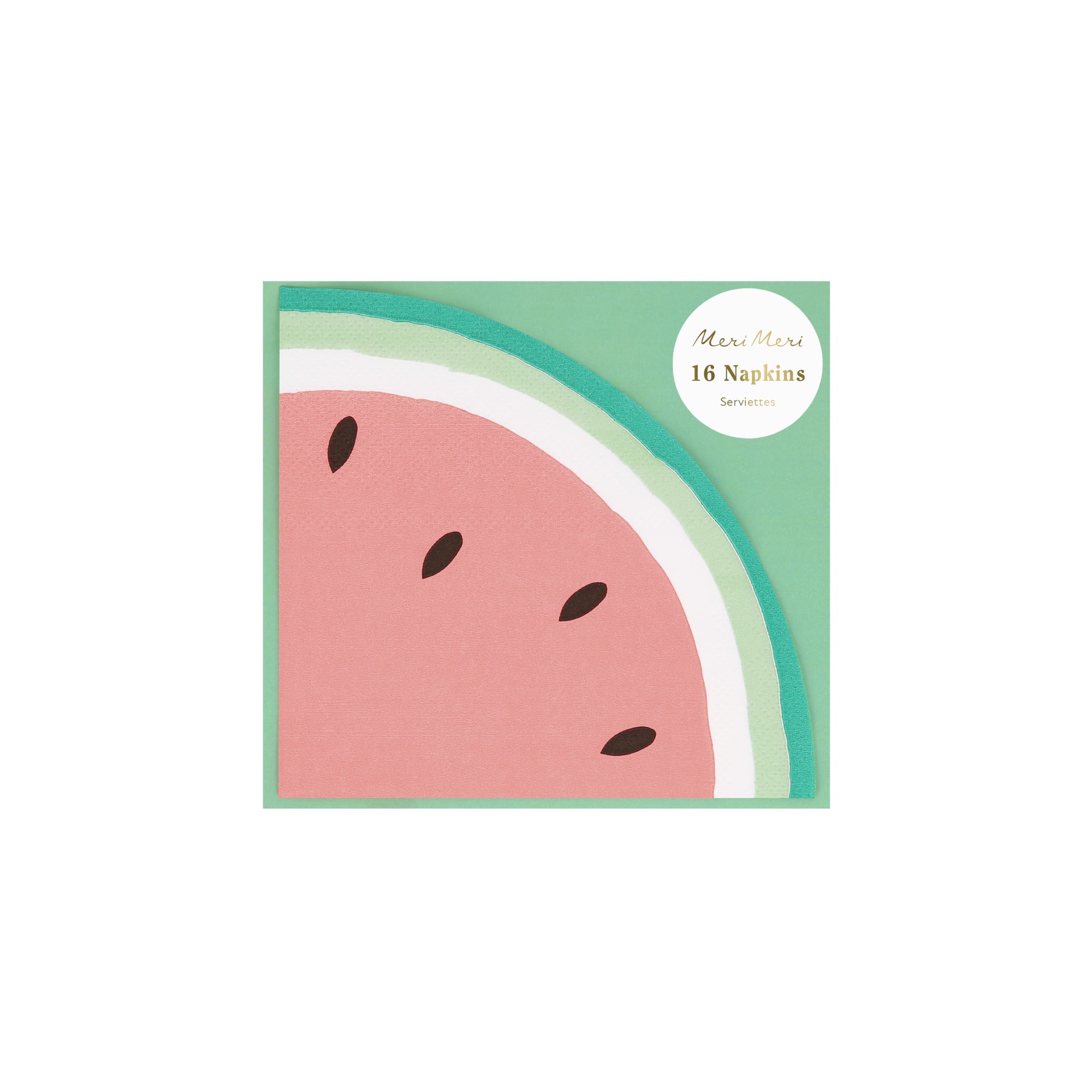 Watermelon Slice Napkins - Dilim Karpuz Peçeteler (x16)