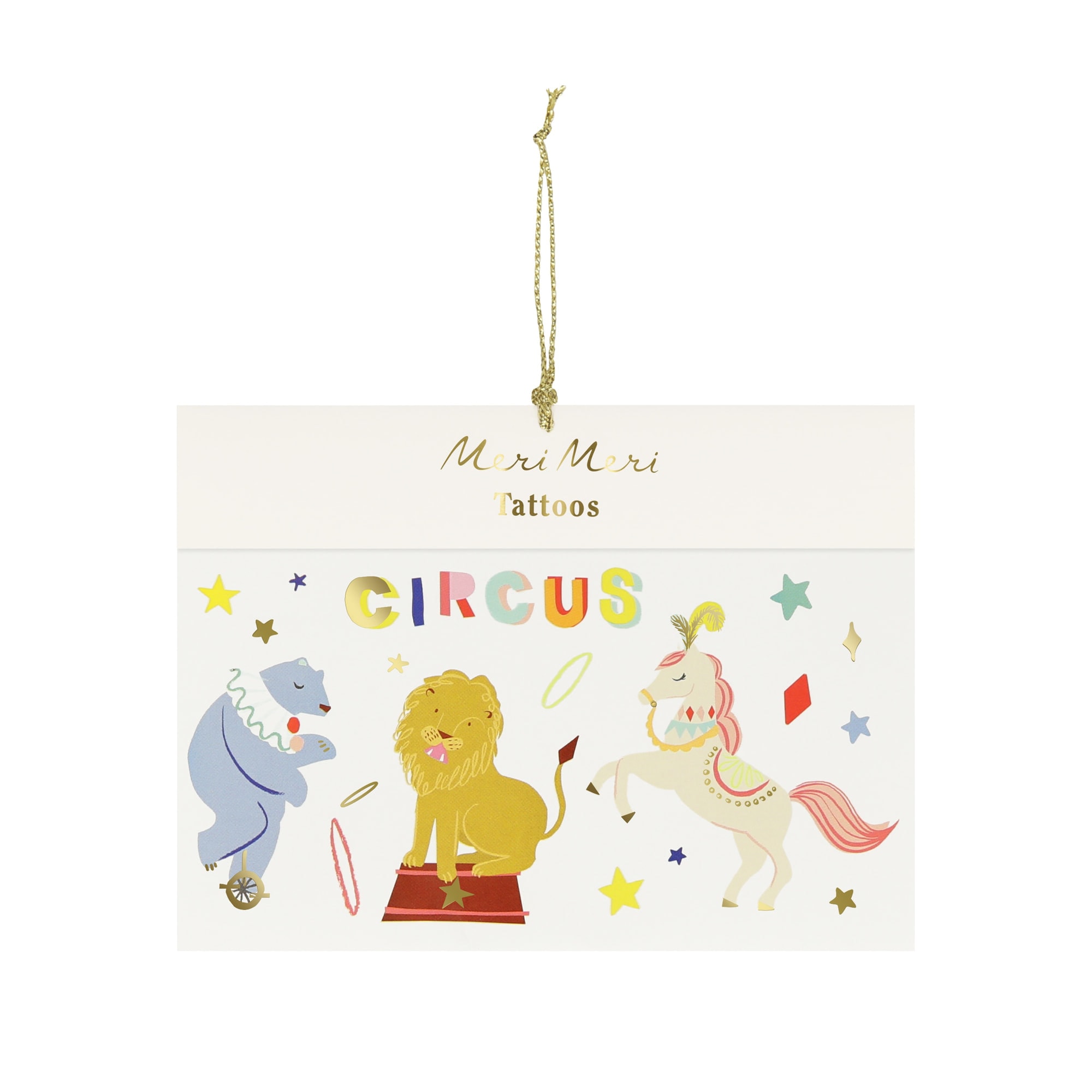 Circus Temporary Tattoos - Sirk Geçici Dövmeler (x2)