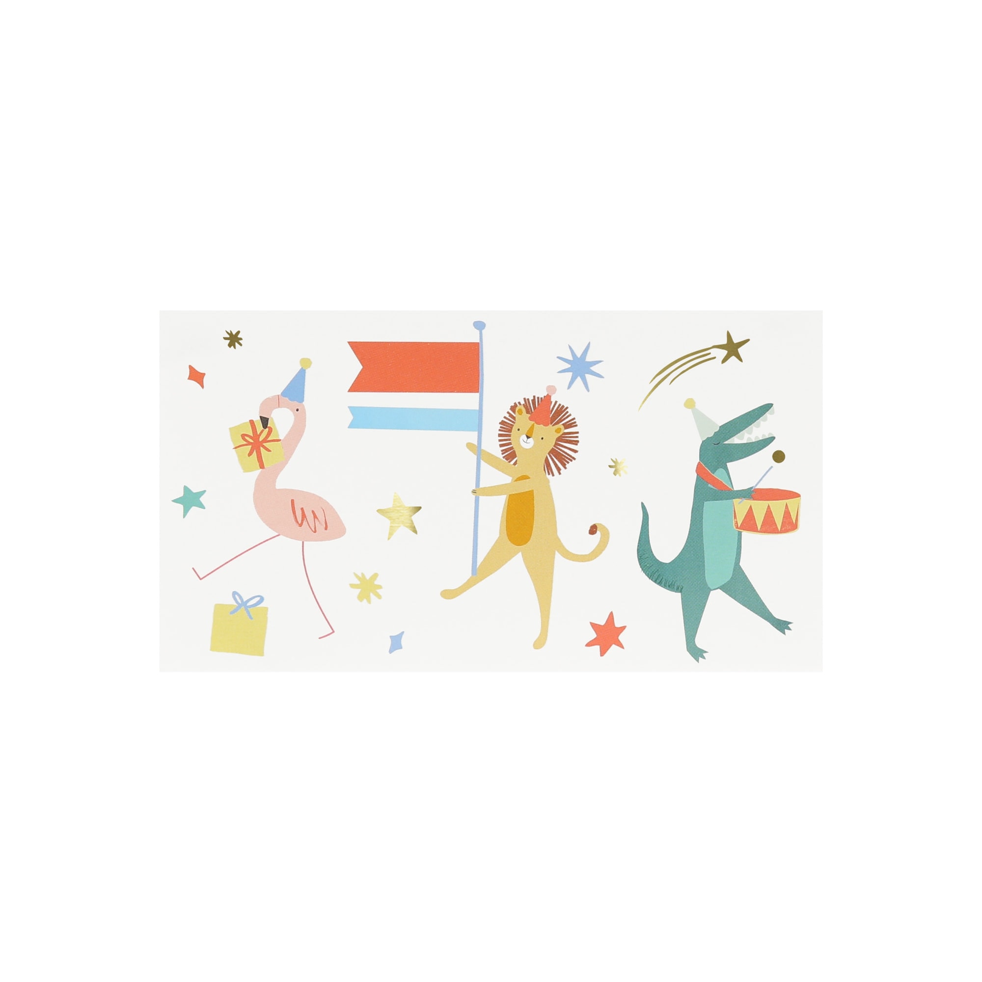 Animal Parade Temporary Tattoos - Hayvanlar Geçit Töreni Geçici Dövmeler (x2)