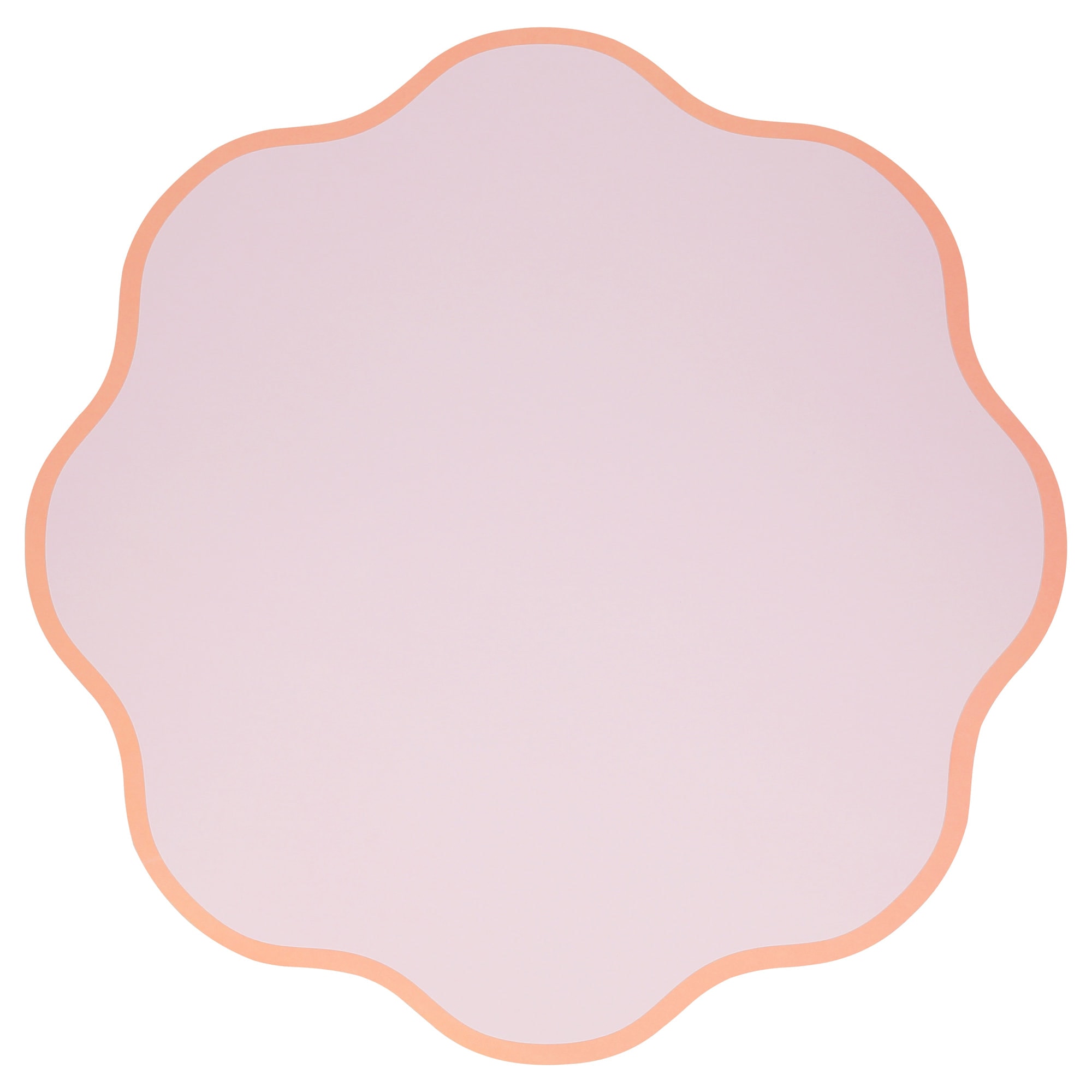 Dalgalı Yuvarlak Pastel Servis Matı - 12 Adet